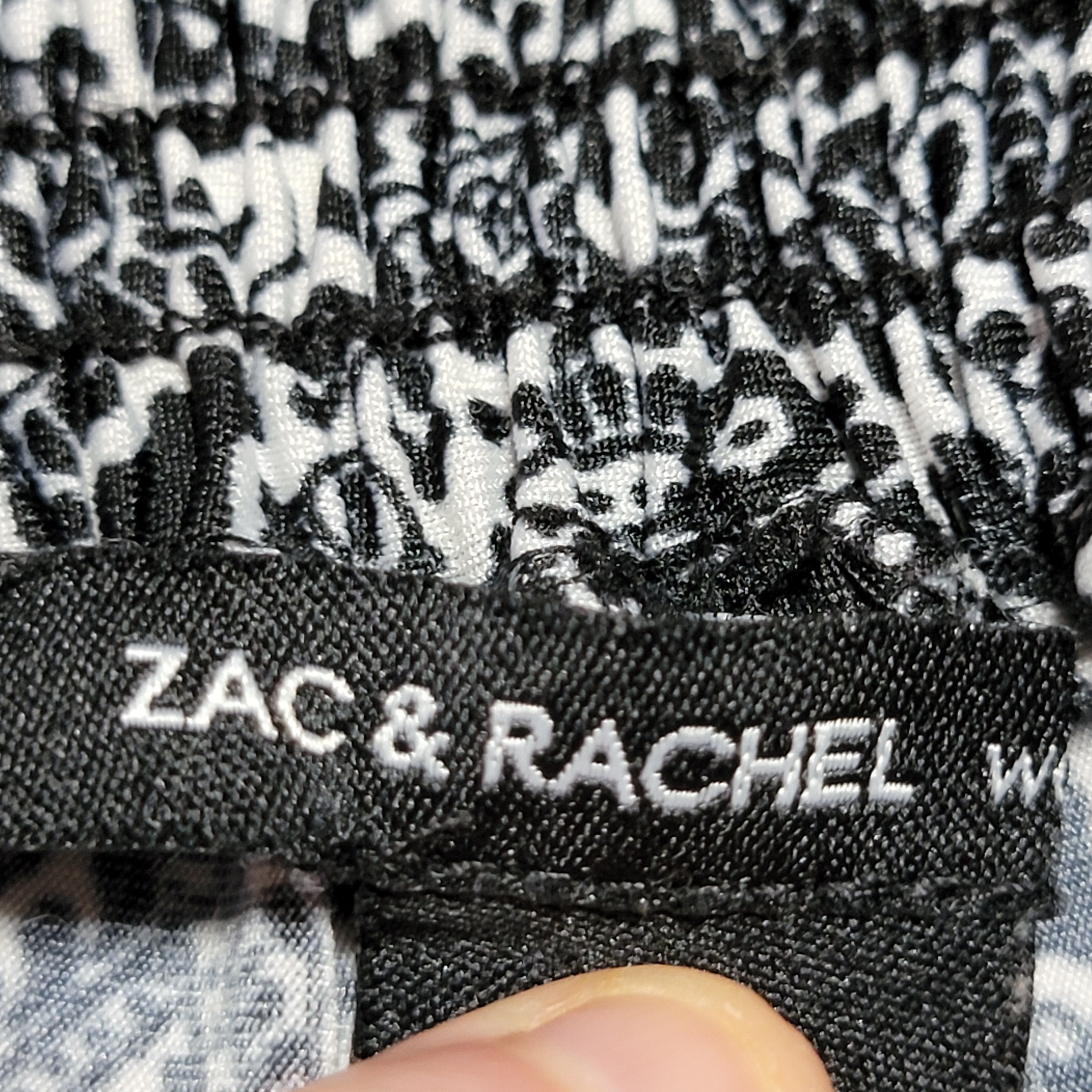 Other Zac & Rachel Woman B&W Paisley Pants - Size 2X Size 36" / US 14 / IT 50 - 5 Thumbnail