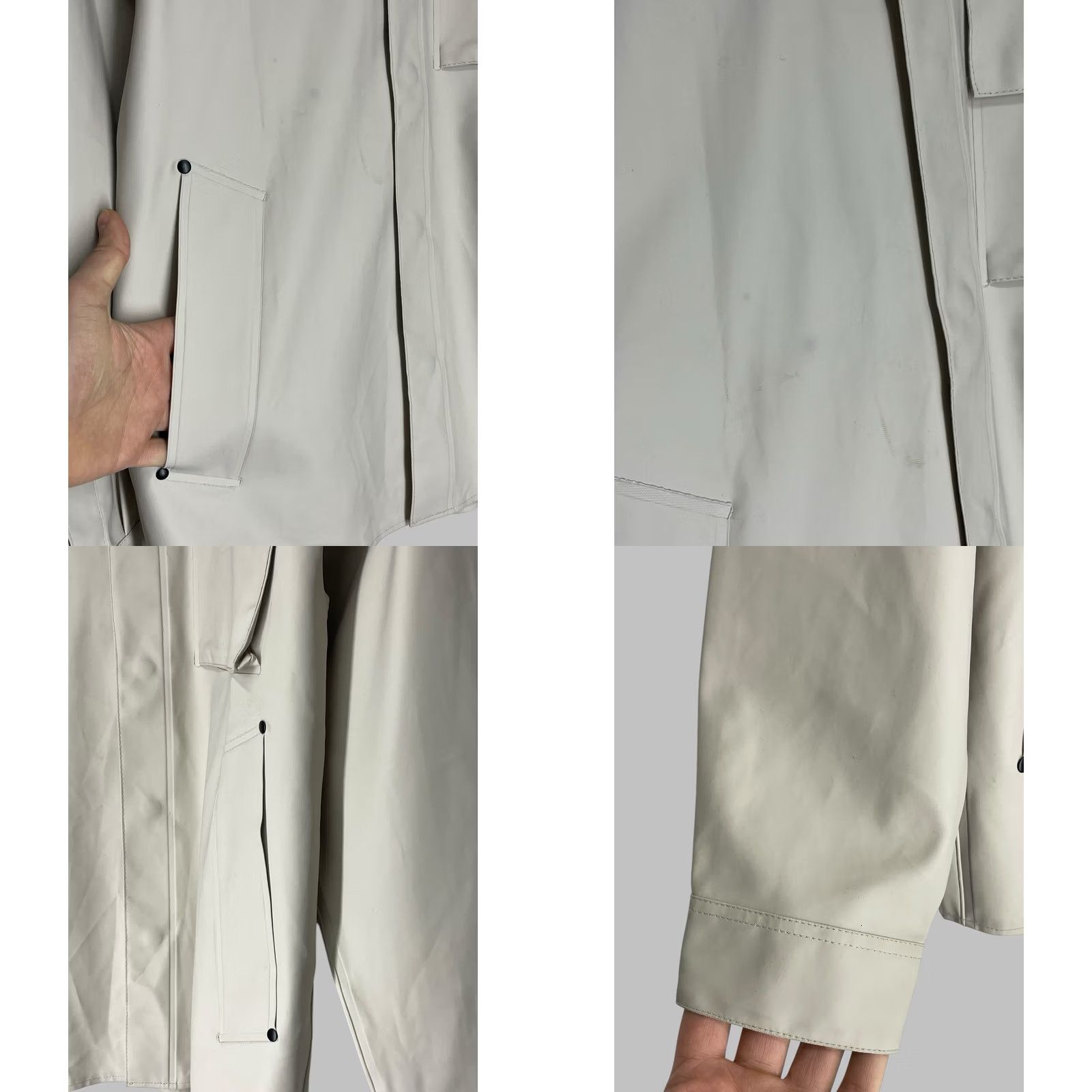 Stutterheim Stutterheim Ringen Raincoat Overshirt Sand Women M Size M / US 6-8 / IT 42-44 - 8 Thumbnail