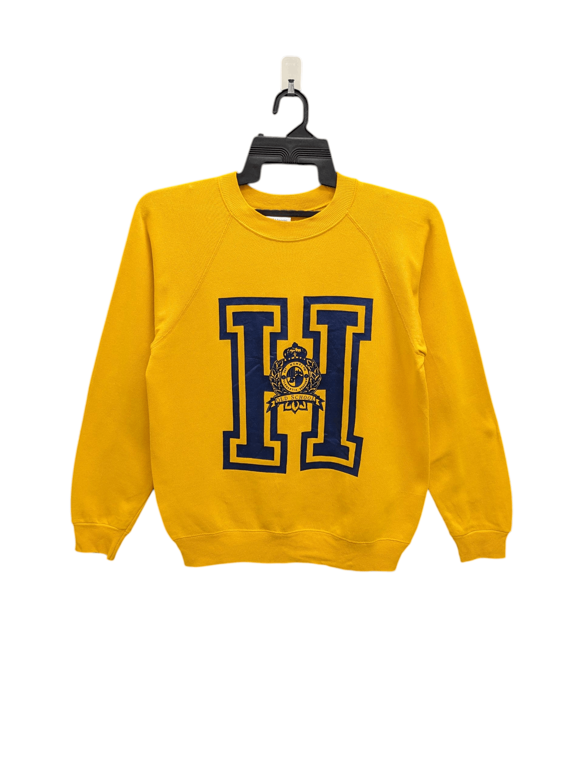 Vintage Vintage 80s Hanes H Old School Crewneck Sweatshirt Size US M / EU 48-50 / 2 - 1 Thumbnail