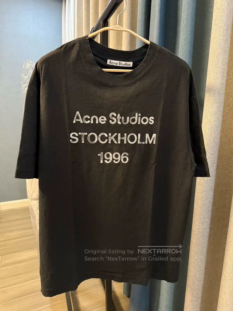 Acne Studios Acne Studios FW22 1996 series letter print round neck shor Size US S / EU 44-46 / 1 - 1 Thumbnail