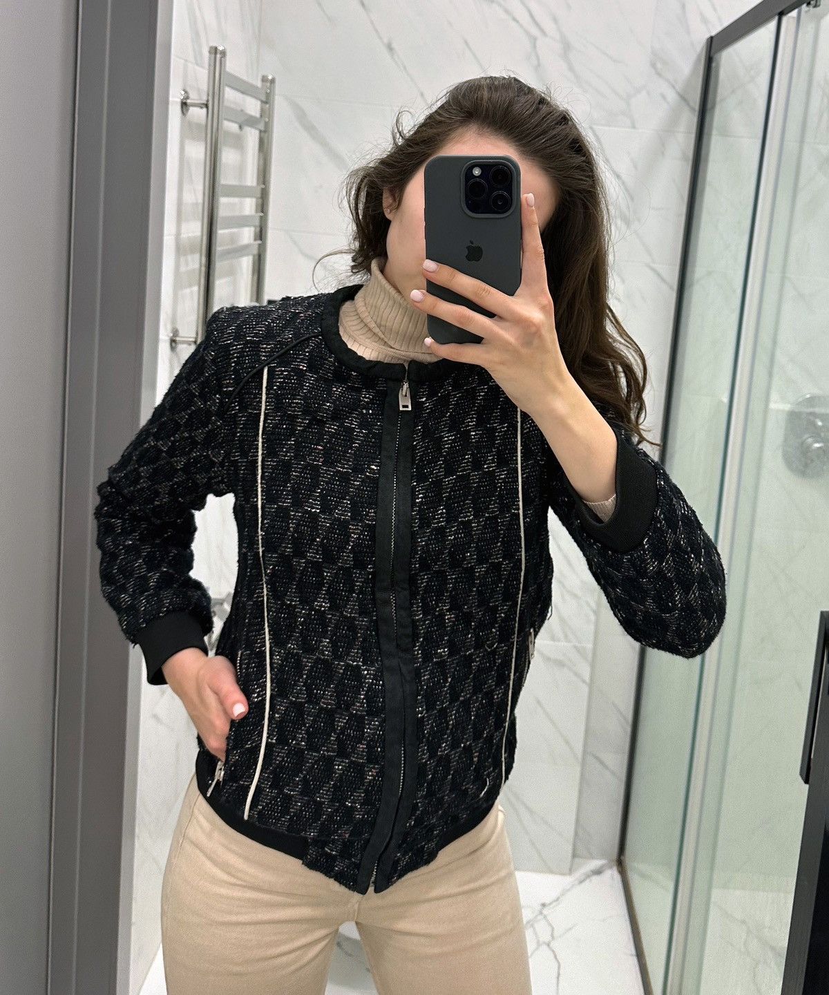 Iro IRO Bomber Jacket Blazer Multicolor Cotton Zip Pockets Size XS / US 0-2 / IT 36-38 - 4 Thumbnail