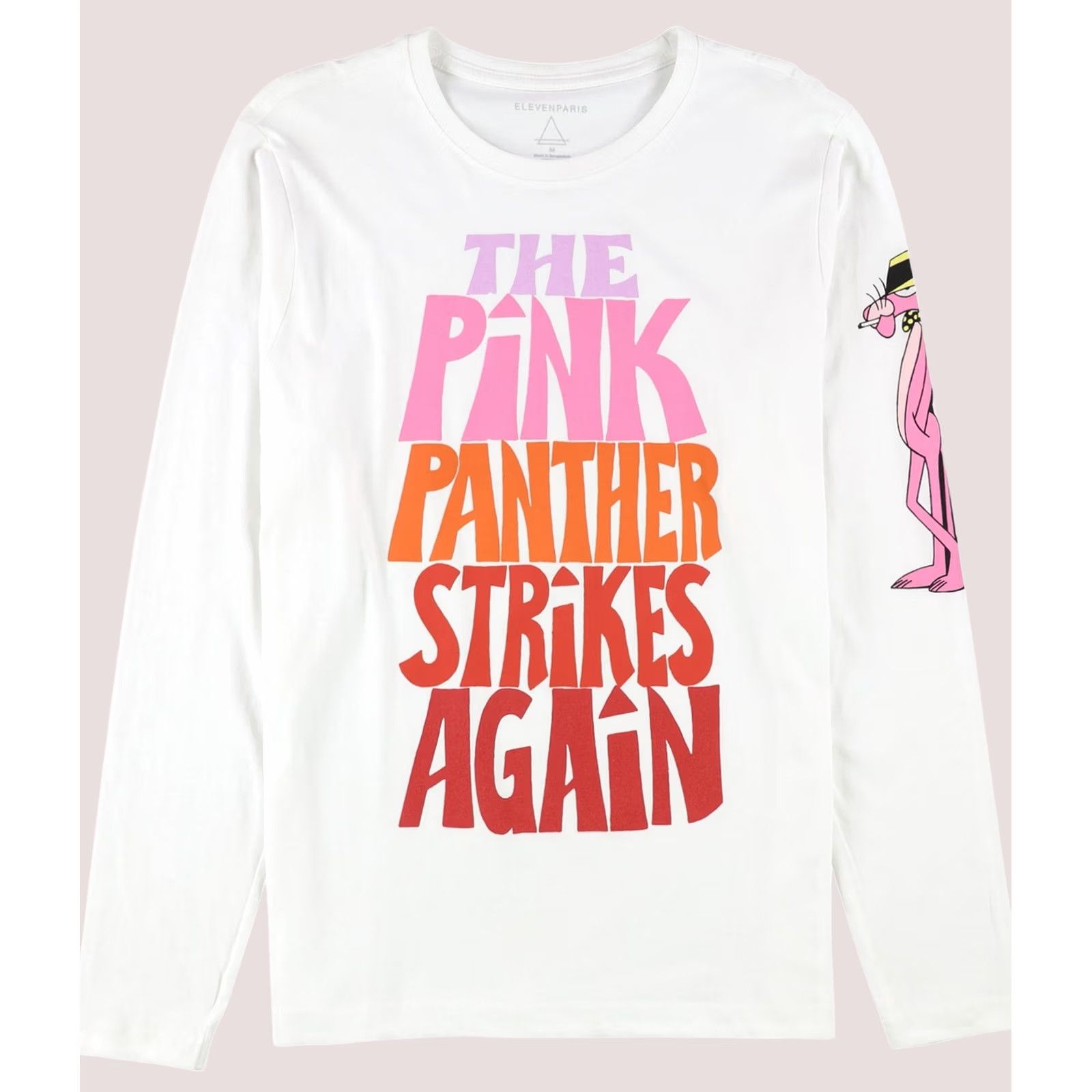 Eleven Paris Elevenparis Mens Pink Panther Graphic T-Shirt L white Size US L / EU 52-54 / 3 - 1 Thumbnail