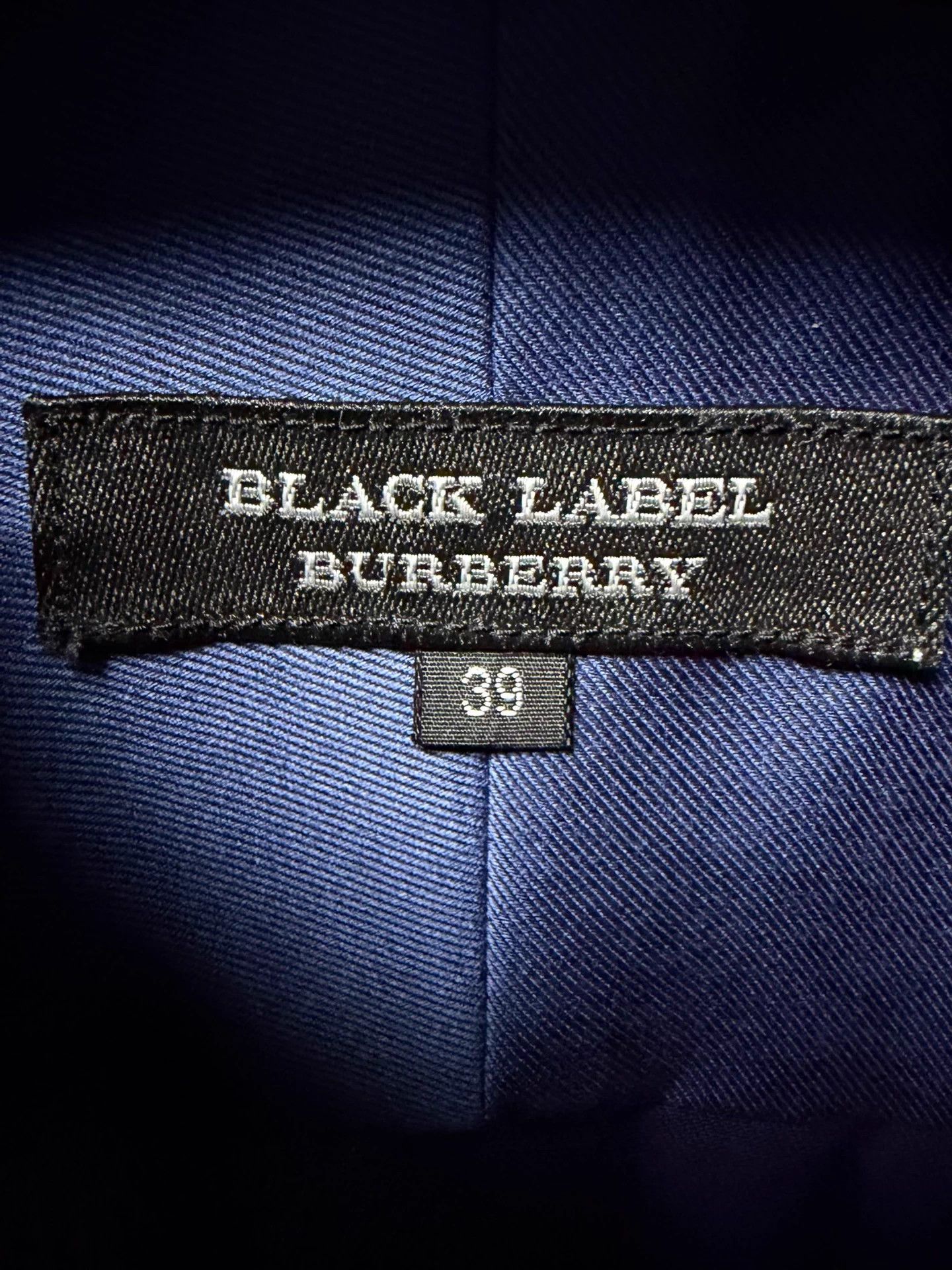 Burberry Burberry Black Label Men's Navy Long Sleeve Shirt 39 Size US XXS / EU 40 - 3 Thumbnail