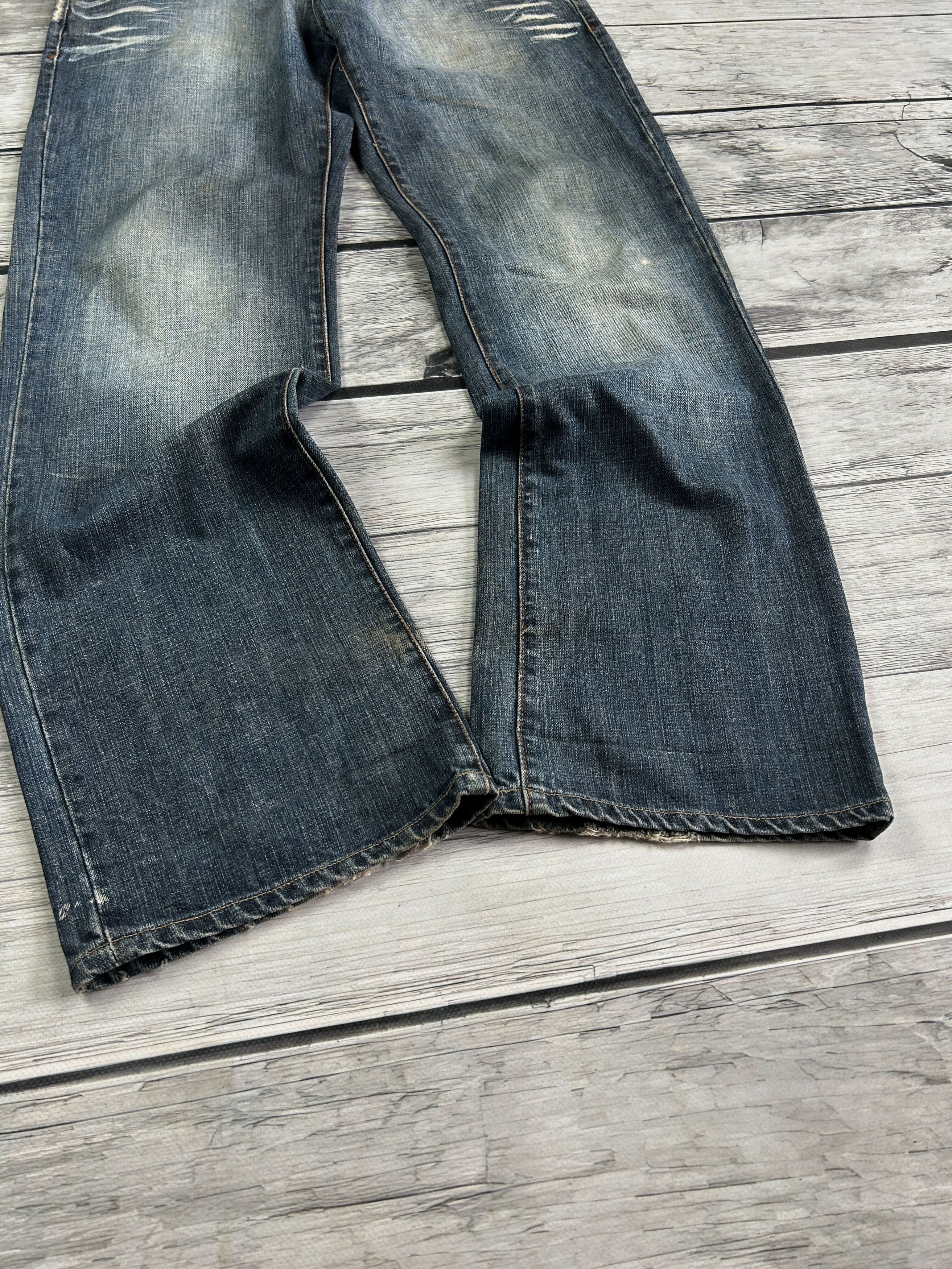 Japanese Brand 💥 JUNYA WATANABE BALENCIAGA STYLE DISTRESSED JEANS Size US 32 / EU 48 - 3 Thumbnail