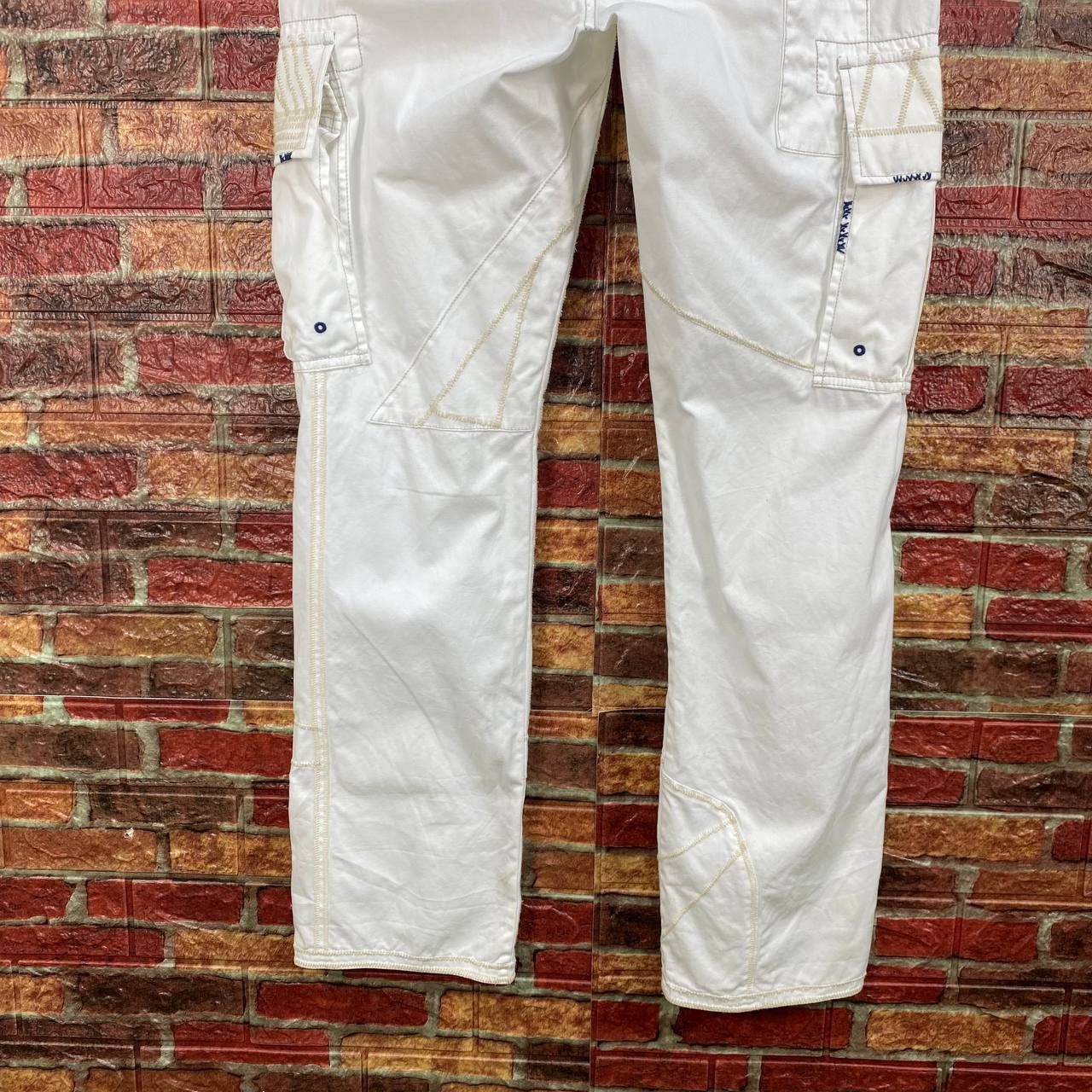 Polo Ralph Lauren Polo Ralph Lauren Off-White Utility Technical Cargo Pants Size US 30 / EU 46 - 6 Thumbnail