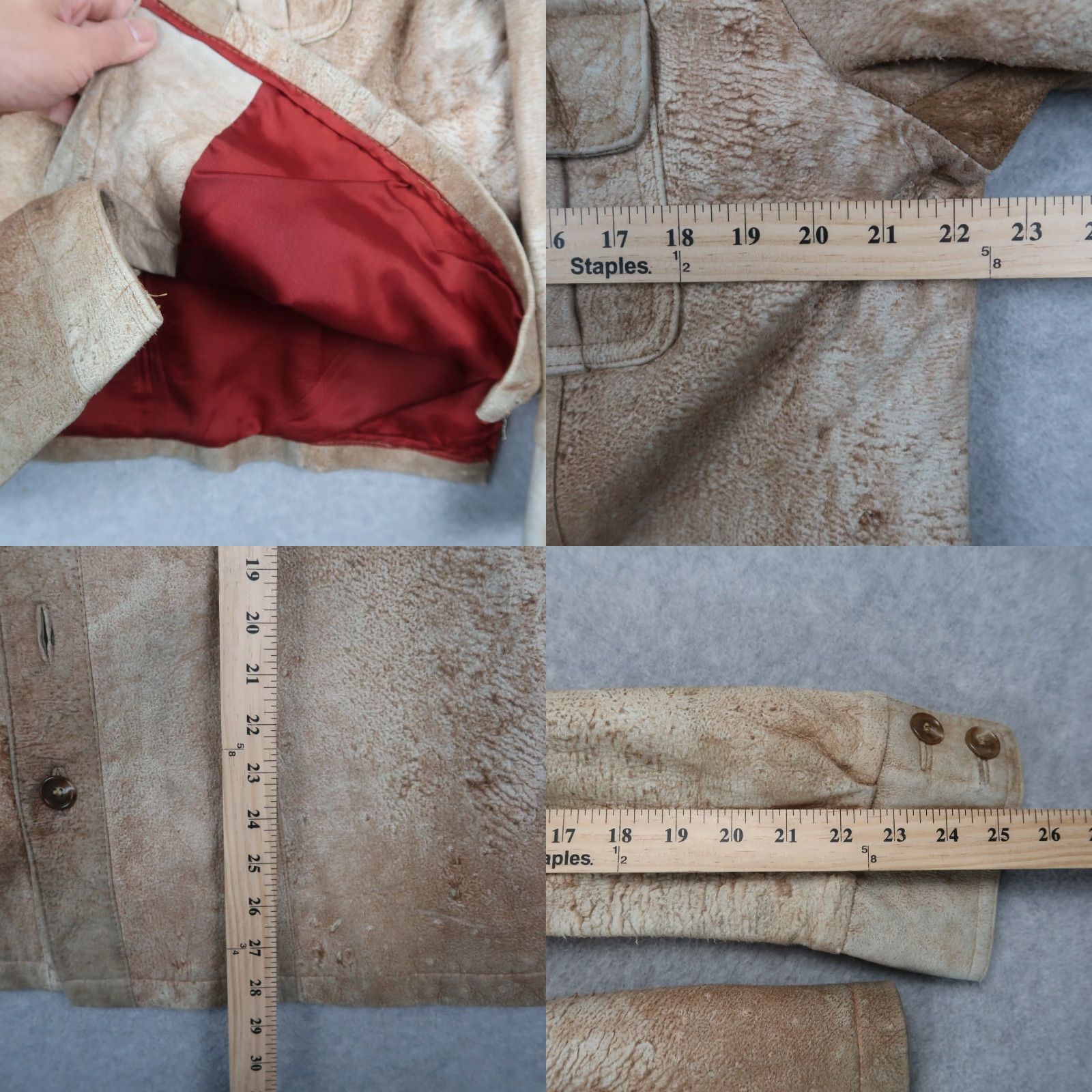 Vintage VINTAGE Vany by Arcelus New York Tan Leather Button Up Men's Size 46 Jacket Size US S / EU 44-46 / 1 - 9 Thumbnail