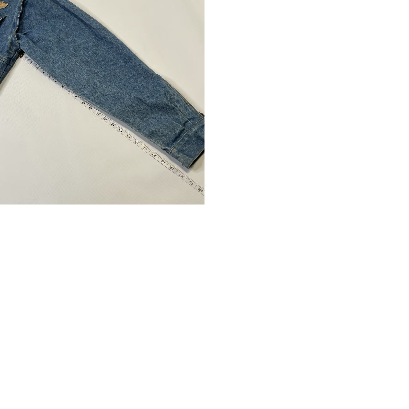 Valentino VINTAGE Valenti Denim Jacket Jacket Women's XS Blue Pockets Logo Zipper Casual Workwear Streetwear 90s Tall? Size XS / US 0-2 / IT 36-38 - 10 Thumbnail