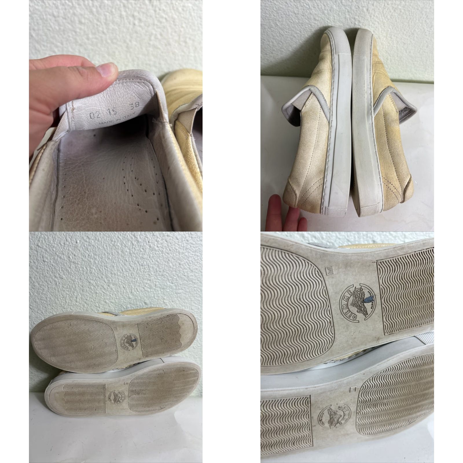 Diemme Diemme Footwear Womens Slip On Sneaker Garda Leather Taupe Beige Size 39 US 8 Womens Sneaker Casual Shoes Size US 8 / IT 38 - 10 Thumbnail