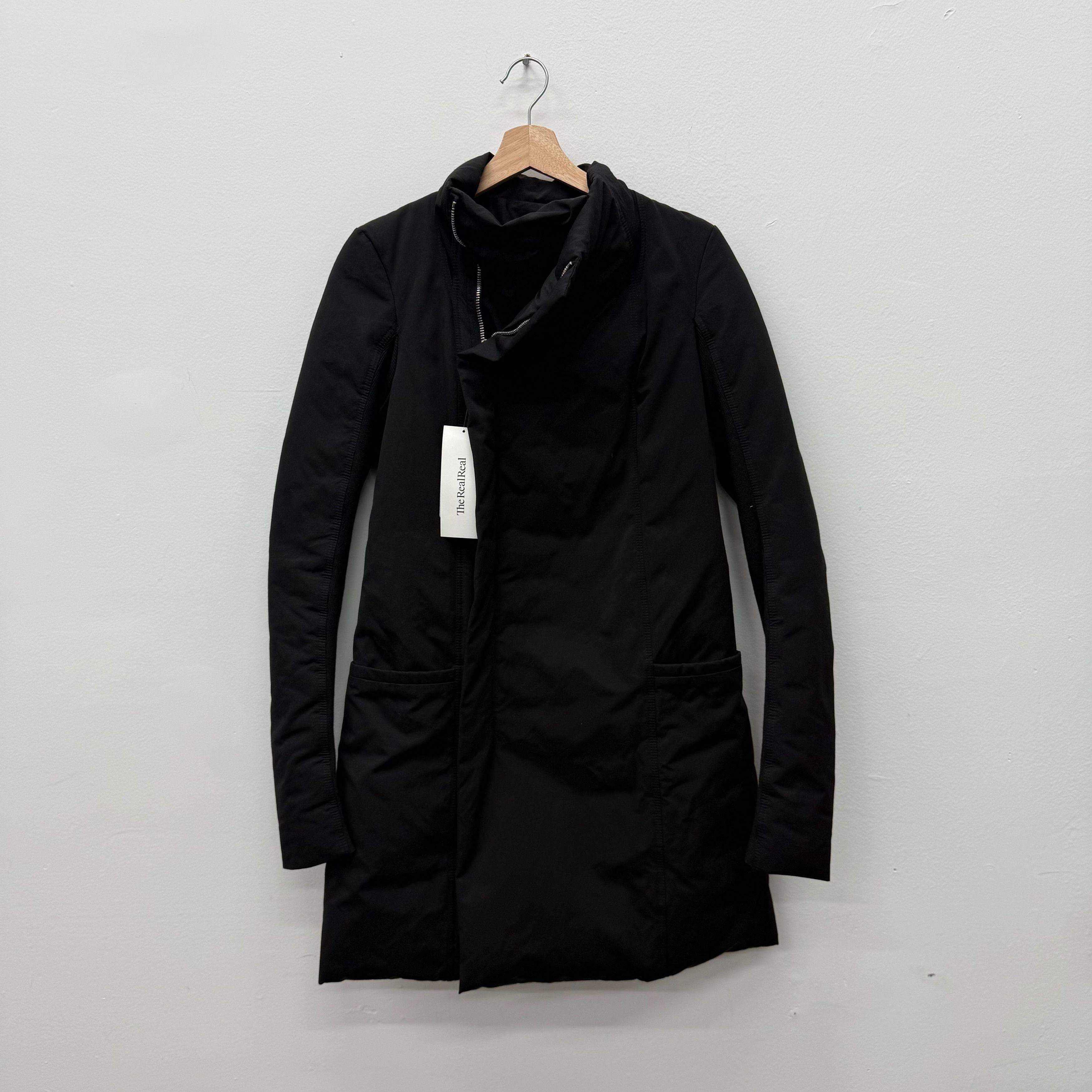 Rick Owens Rick Owens Asymmetrical Glitter Tubeway Jacket - Size M Size M / US 6-8 / IT 42-44 - 1 Thumbnail