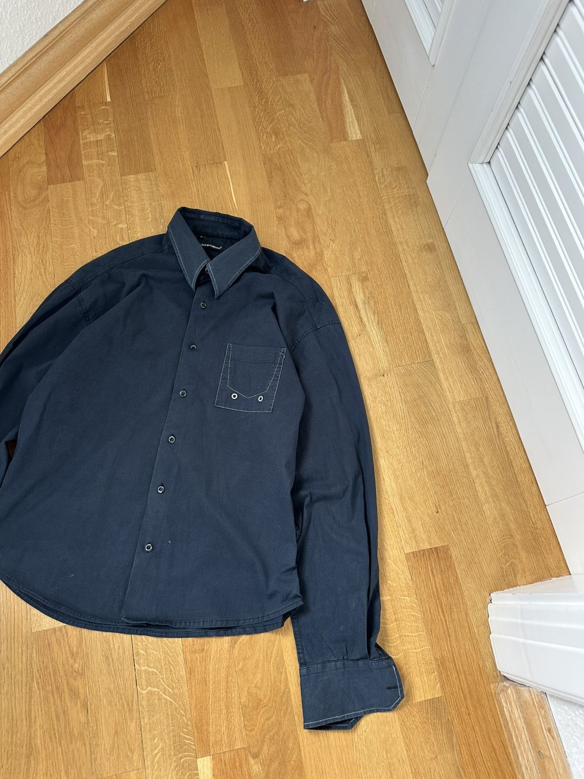Dolce & Gabbana Vintage Dolce Gabbana Shirt Back Big Logo Y2K Fit Size US L / EU 52-54 / 3 - 4 Thumbnail