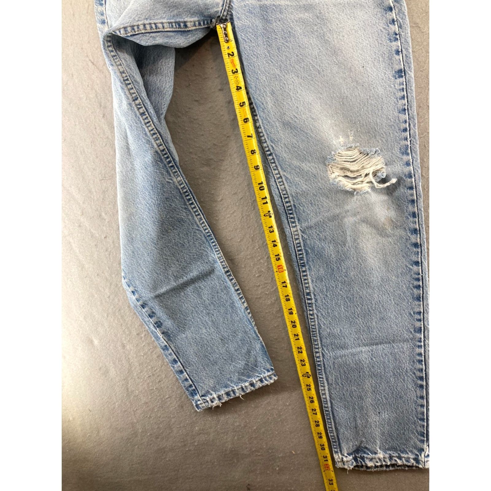 Carhartt Carhartt Womens Jeans 32x34 Cotton High Rise Distressed Size 24" / US 00 / IT 34 - 5 Thumbnail