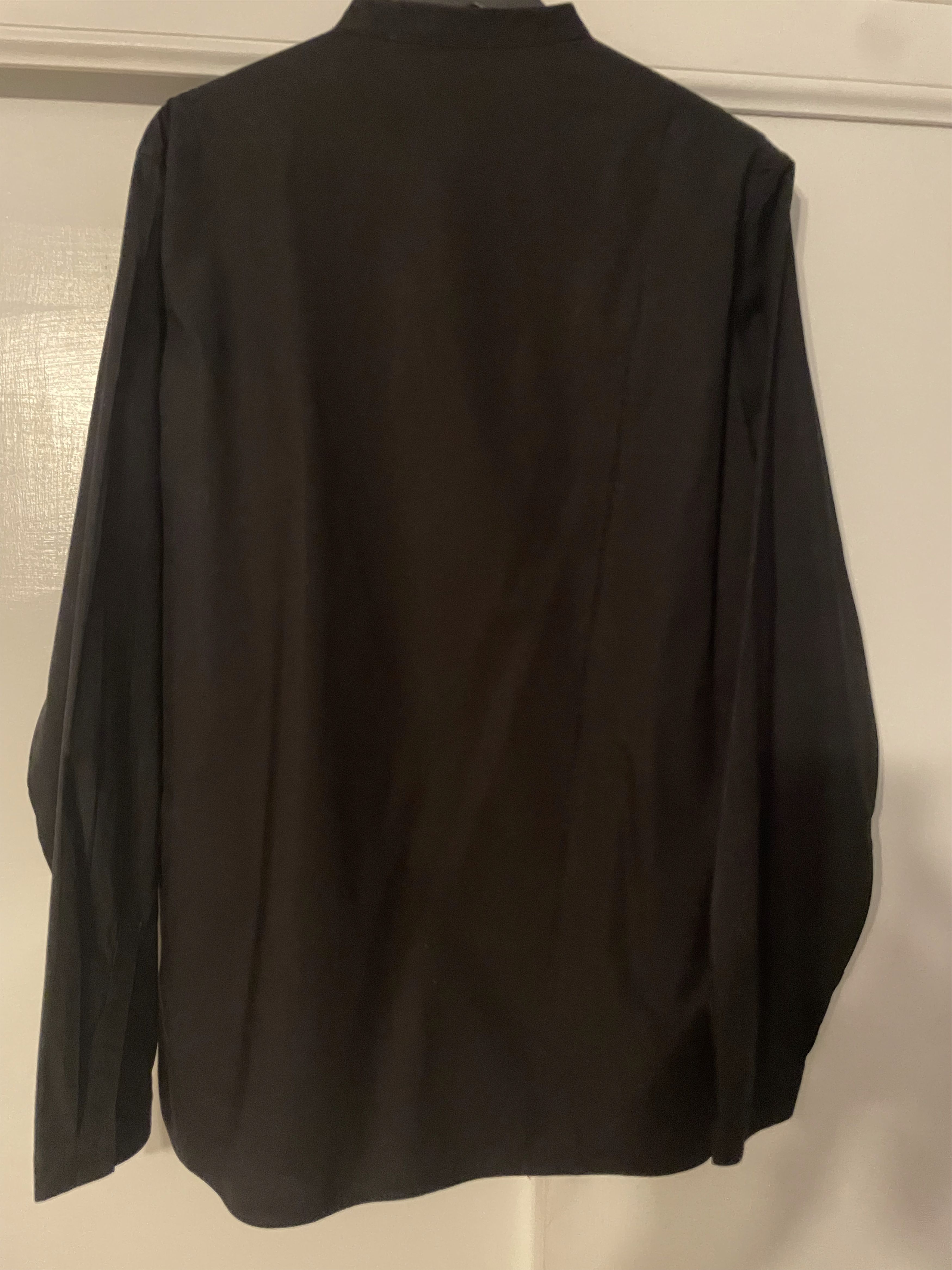 Isabel Benenato Men's Isabel Benenato Mandarin Collar Shirt Black Size US XL / EU 56 / 4 - 6 Thumbnail