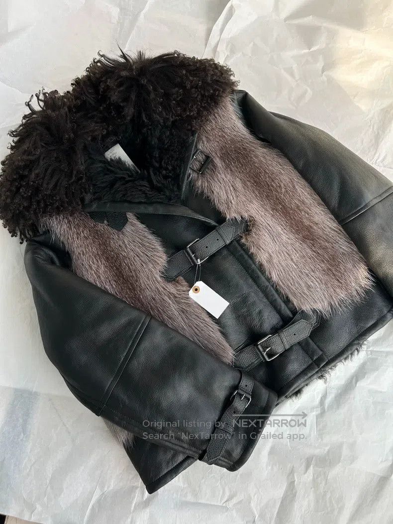 Tom Ford Tom Ford Sheepskin fur and fur leather patchwork coat jack Size US S / EU 44-46 / 1 - 2 Thumbnail