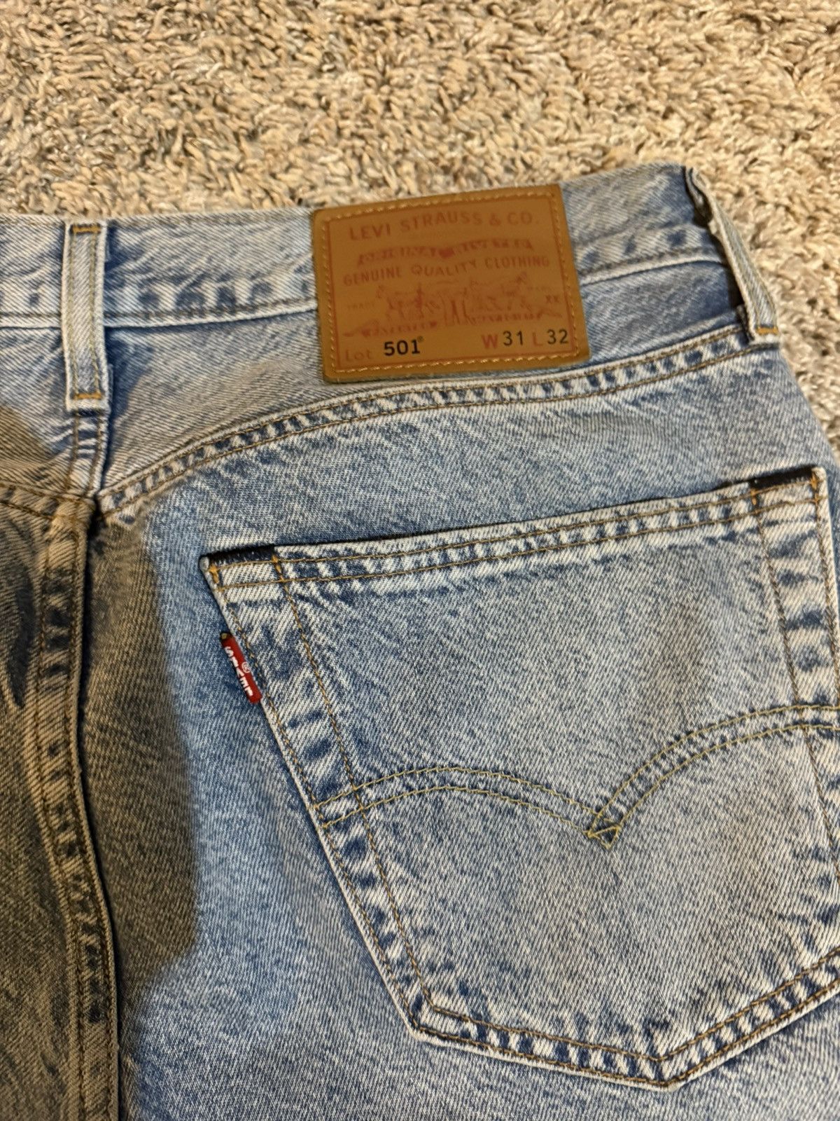 Levi's Mens 501 Original Fit Levi Jeans Size US 31 - 5 Thumbnail