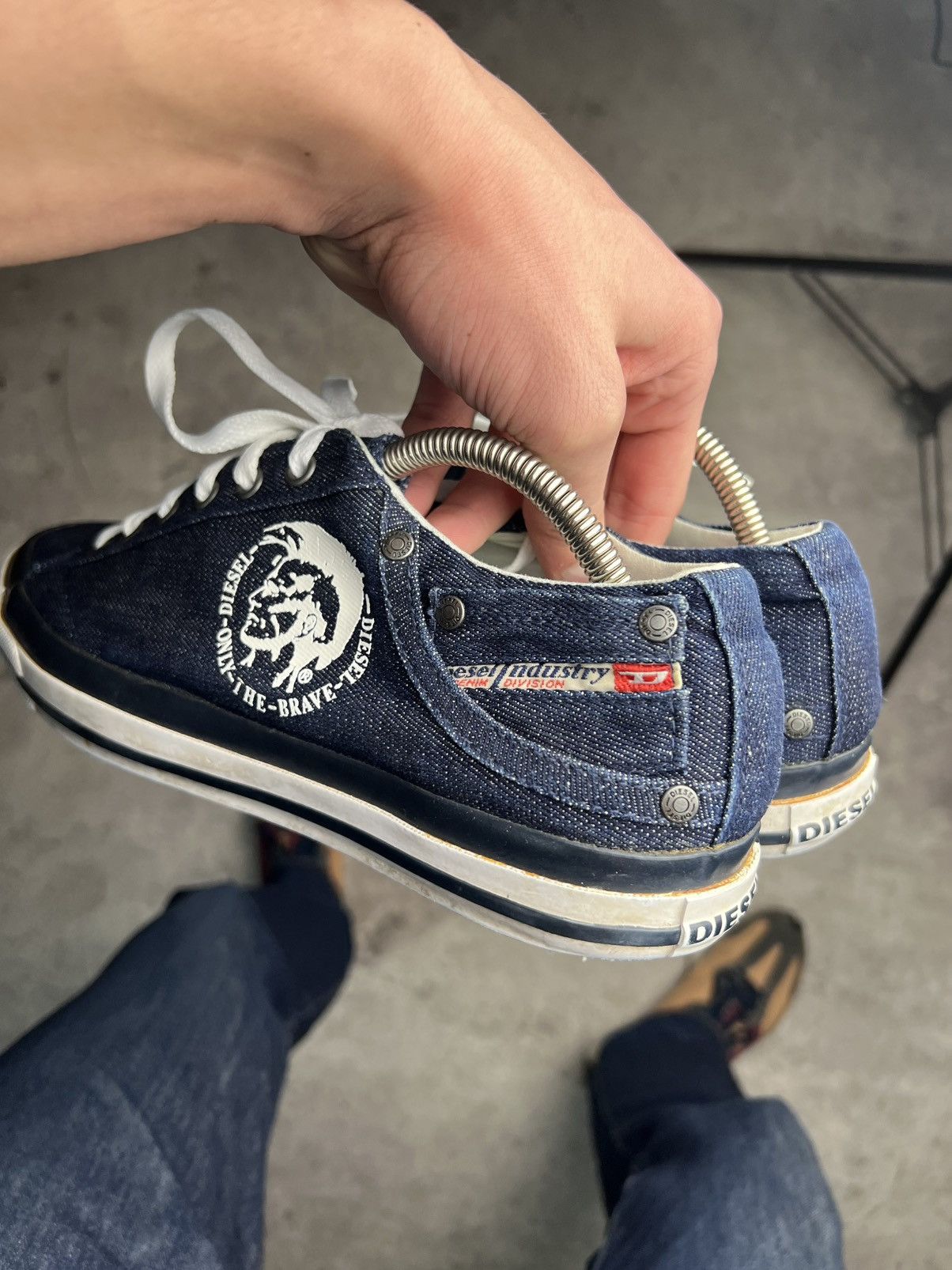 Diesel Vintage Diesel Denim Low Top Sneakers Size US 10 / EU 43 - 5 Thumbnail