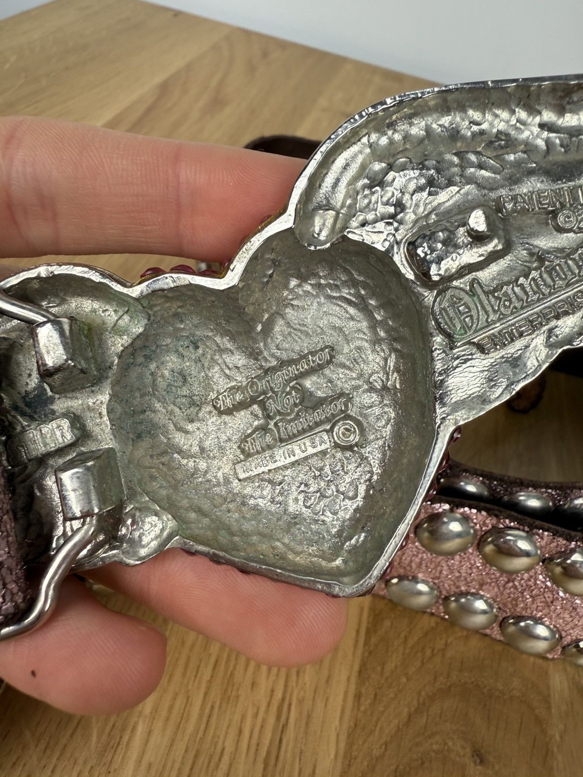 Vintage RARE SISKIYOU BUCKLE VINTAGE HEART BELT OPIUM Y2K STYLE Size 36 - 6 Thumbnail