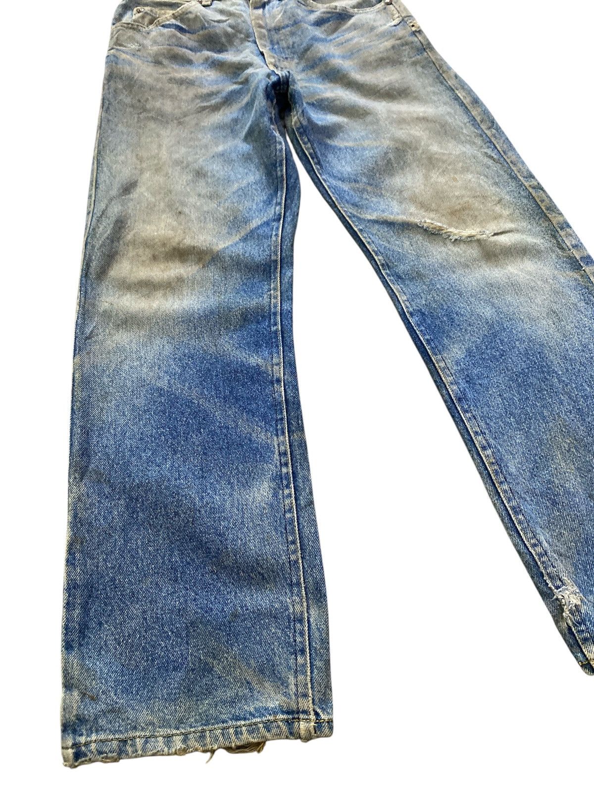 Lee × Vintage Vintage 80s Lee Rider Denim Distressed Size US 29 - 5 Thumbnail