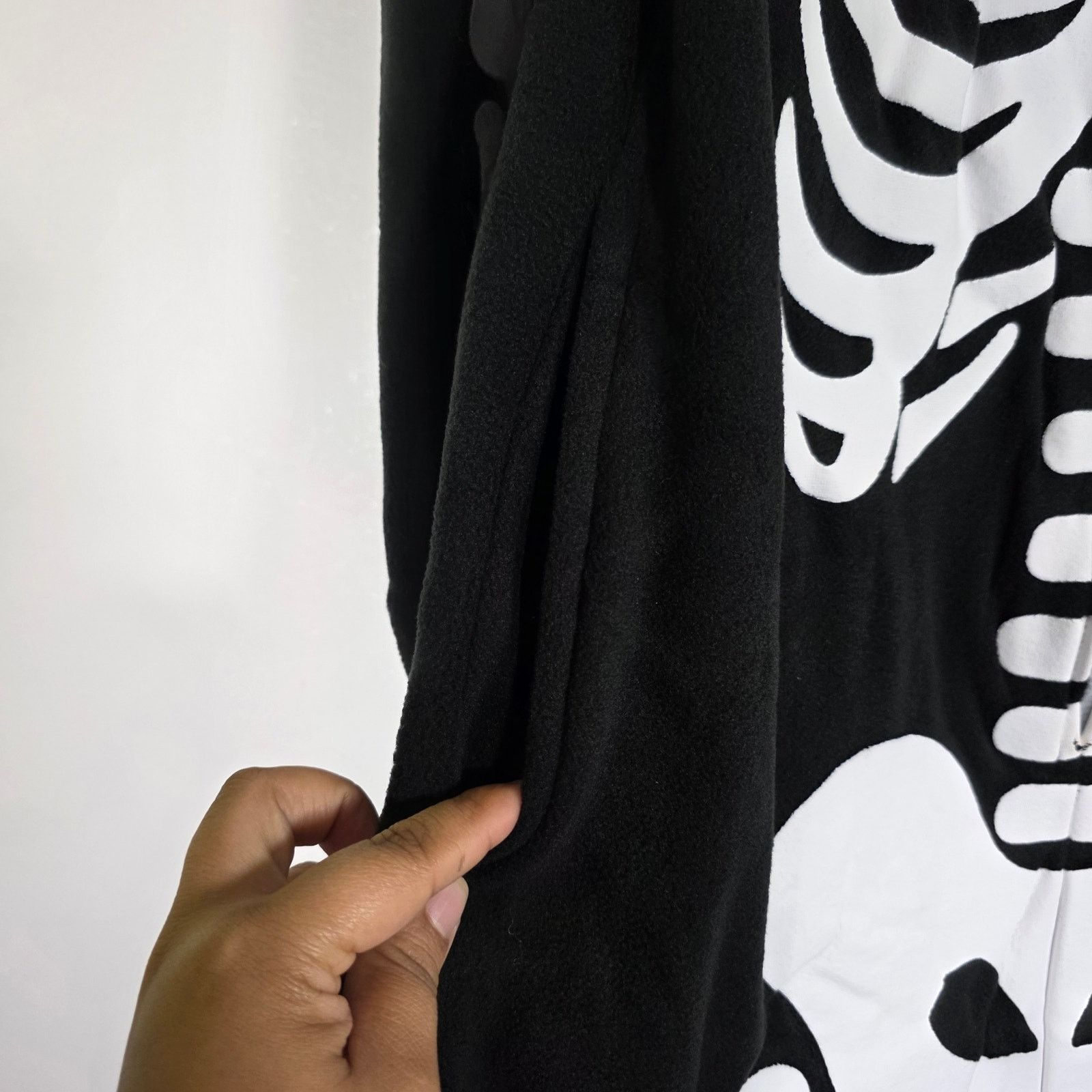 Other Skeleton Hooded Pajama Costume Black White XL Halloween Size XL / US 12-14 / IT 48-50 - 4 Thumbnail