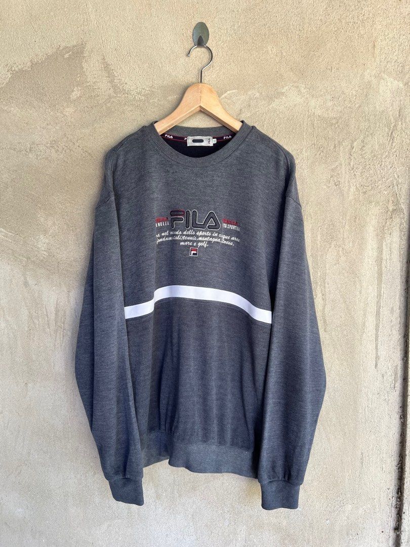 Fila Vintage Fila Big Logo Sweatshirt Size US L / EU 52-54 / 3 - 2 Thumbnail