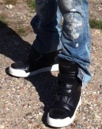 Balmain BALMAIN 2010s High Top Leather Zip Sneakers Decarnin Size US 9 / EU 42 - 3 Thumbnail