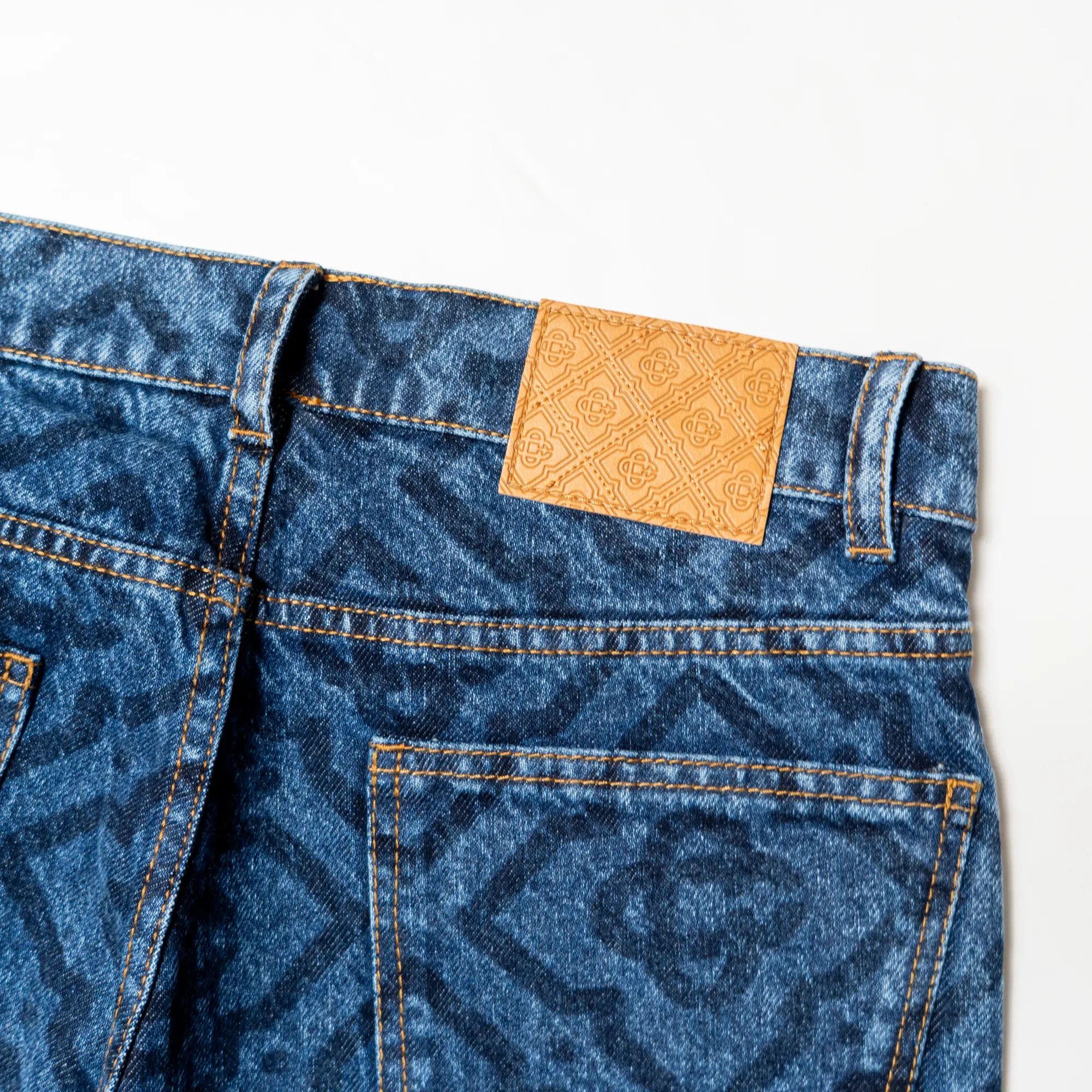 Casablanca o1mle0326 Denim Jeans Laser Monogram in Dark Blue Size US 36 / EU 52 - 7 Thumbnail