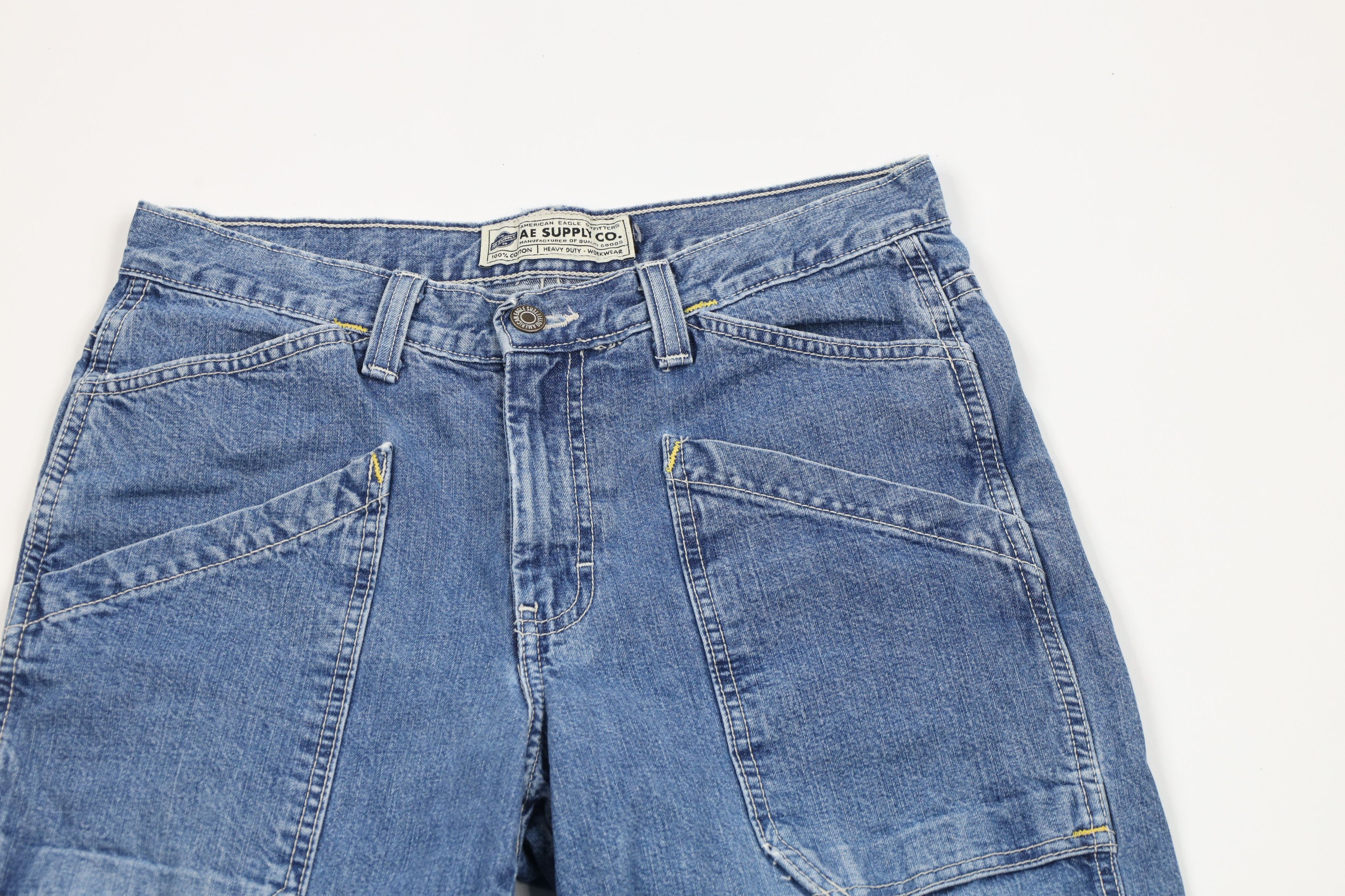 American Eagle Outfitters × Vintage Vintage 90s American Eagle Outfitters Dungaree Jeans USA Size US 30 / EU 46 - 2 Thumbnail