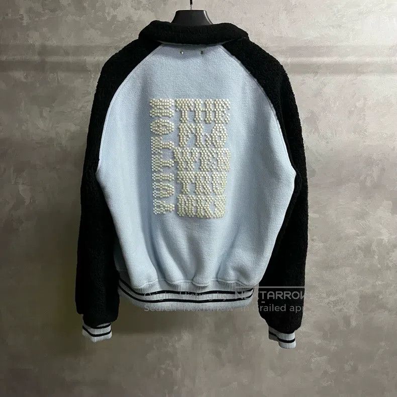 Louis Vuitton Louis Vuitton Blue Letter Logo Stripe Embroidered Long Sle Size US L / EU 52-54 / 3 - 5 Thumbnail