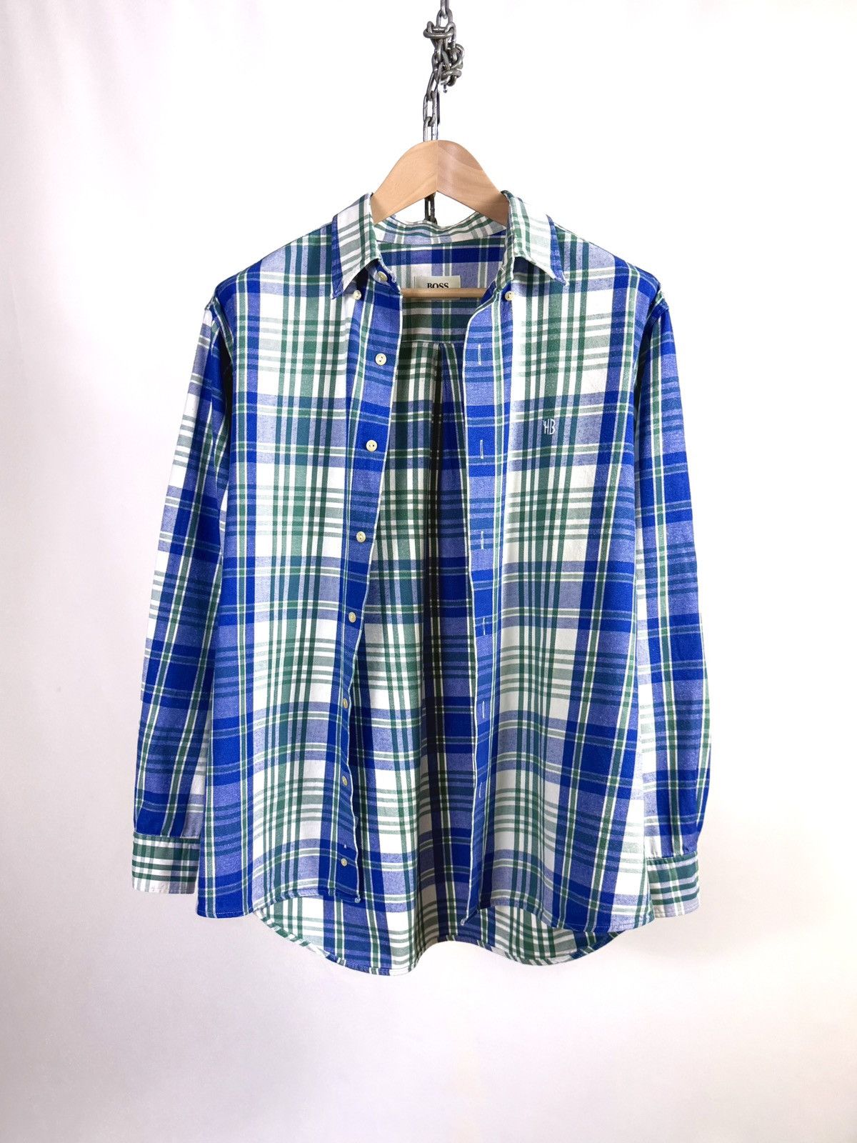 Hugo Boss Vintage 90s Hugo Boss Check Flannel Shirt Size US XL / EU 56 / 4 - 8 Thumbnail