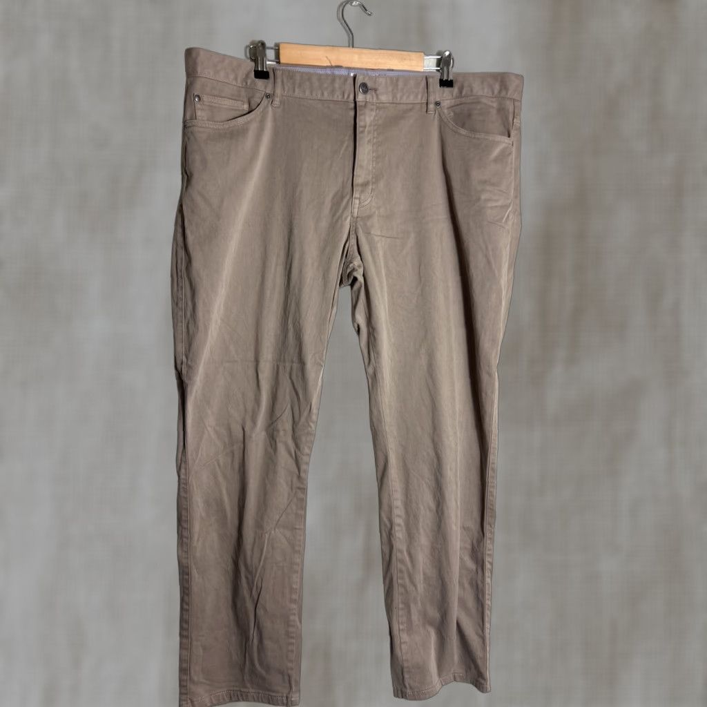 Peter Millar Peter Millar Ultimate Sateen 5-Pocket Pants Mens 42x31 Beige Khaki 5 Pocket Chino Casual Formal Business Travel Wedding Size US 42 / EU 58 - 1 Thumbnail