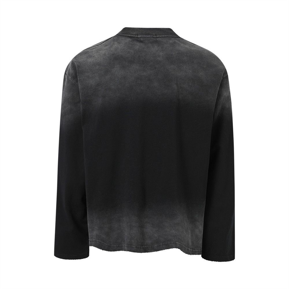 Vintage Men's loose distressed tie-dye long-sleeved T-shirt Size US M / EU 48-50 / 2 - 2 Thumbnail