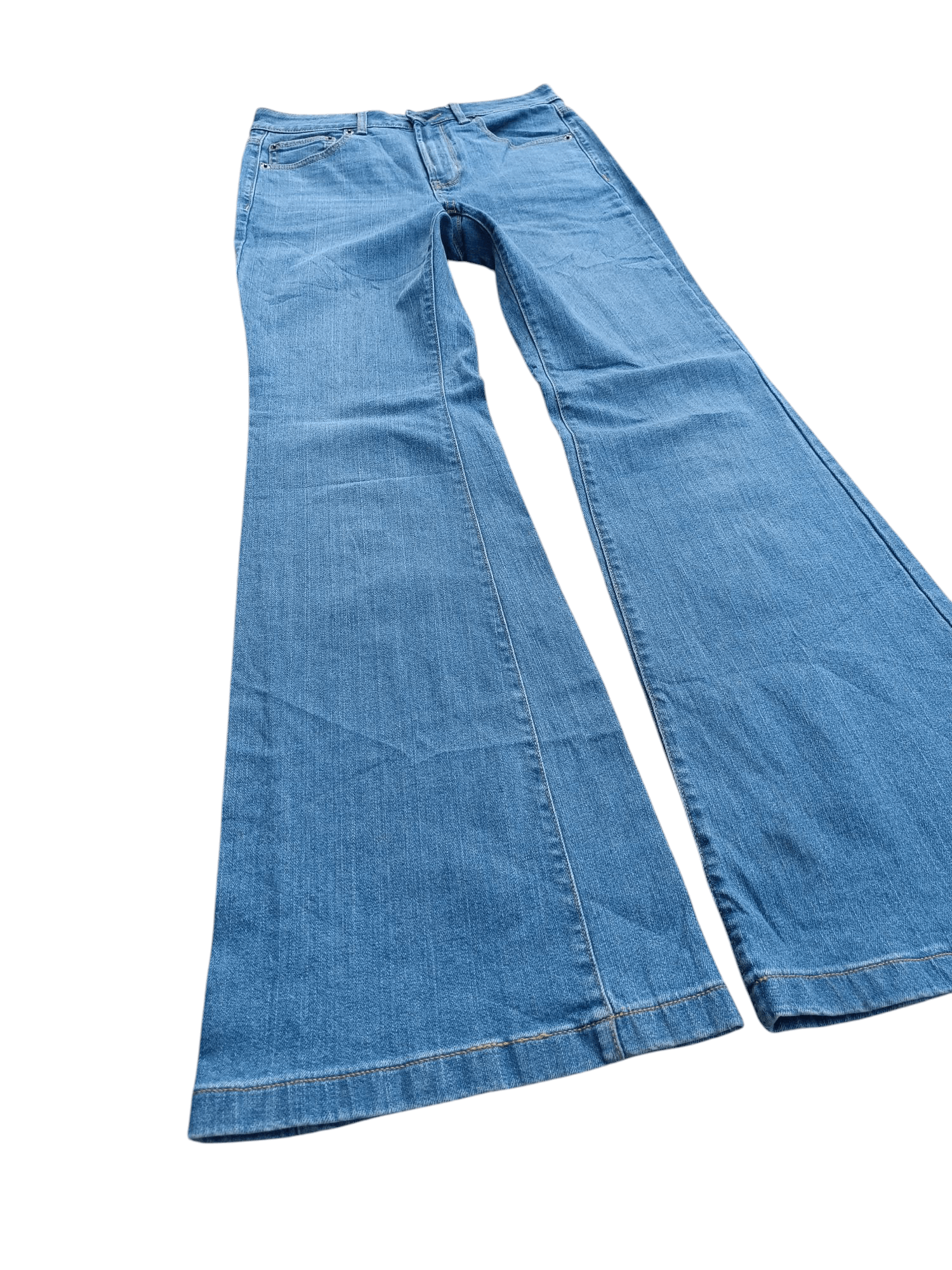 JNCO × Japanese Brand Y2K GU Japanese Brand Super Wide Leg Flared Denim E235 Size US 27 - 1 Thumbnail