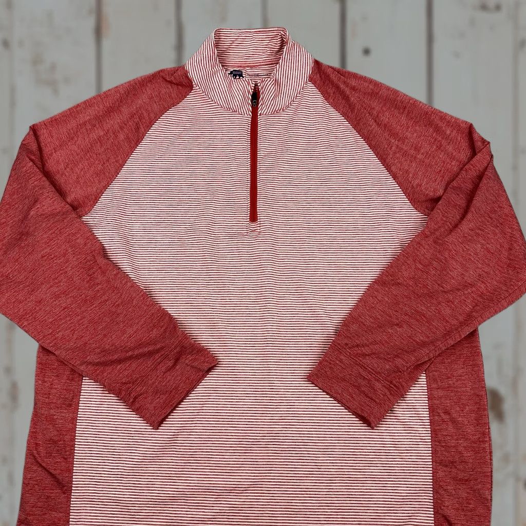 Vintage Onward Reserve Sweater Men XL Red Performance 1/4 Zip Pullover Logo Size US XL / EU 56 / 4 - 1 Thumbnail