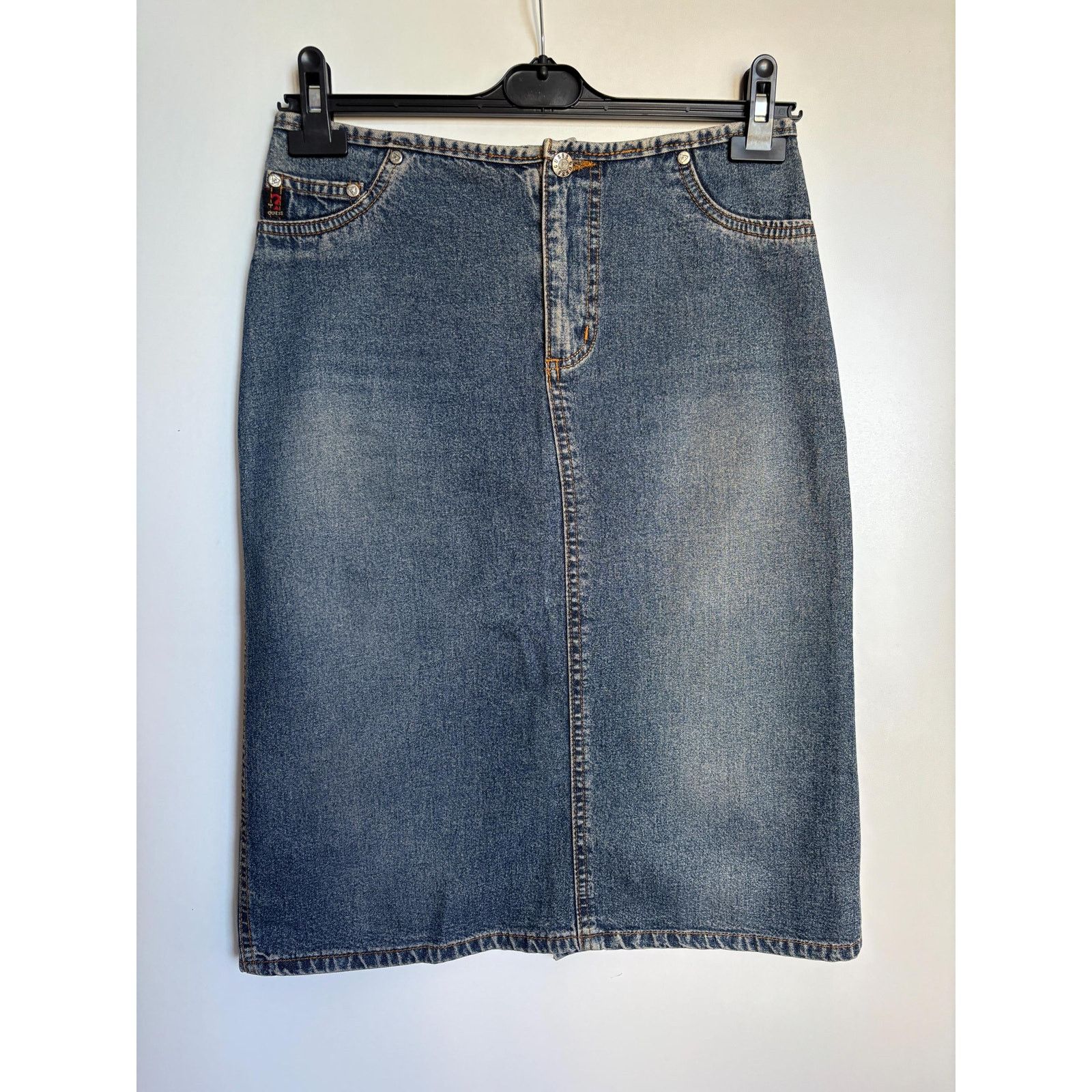 Guess × Vintage Vintage Guess USA Denim Skirt Sz 32 Y2K 90s Rare Archive Size 32" / US 10 / IT 46 - 4 Thumbnail