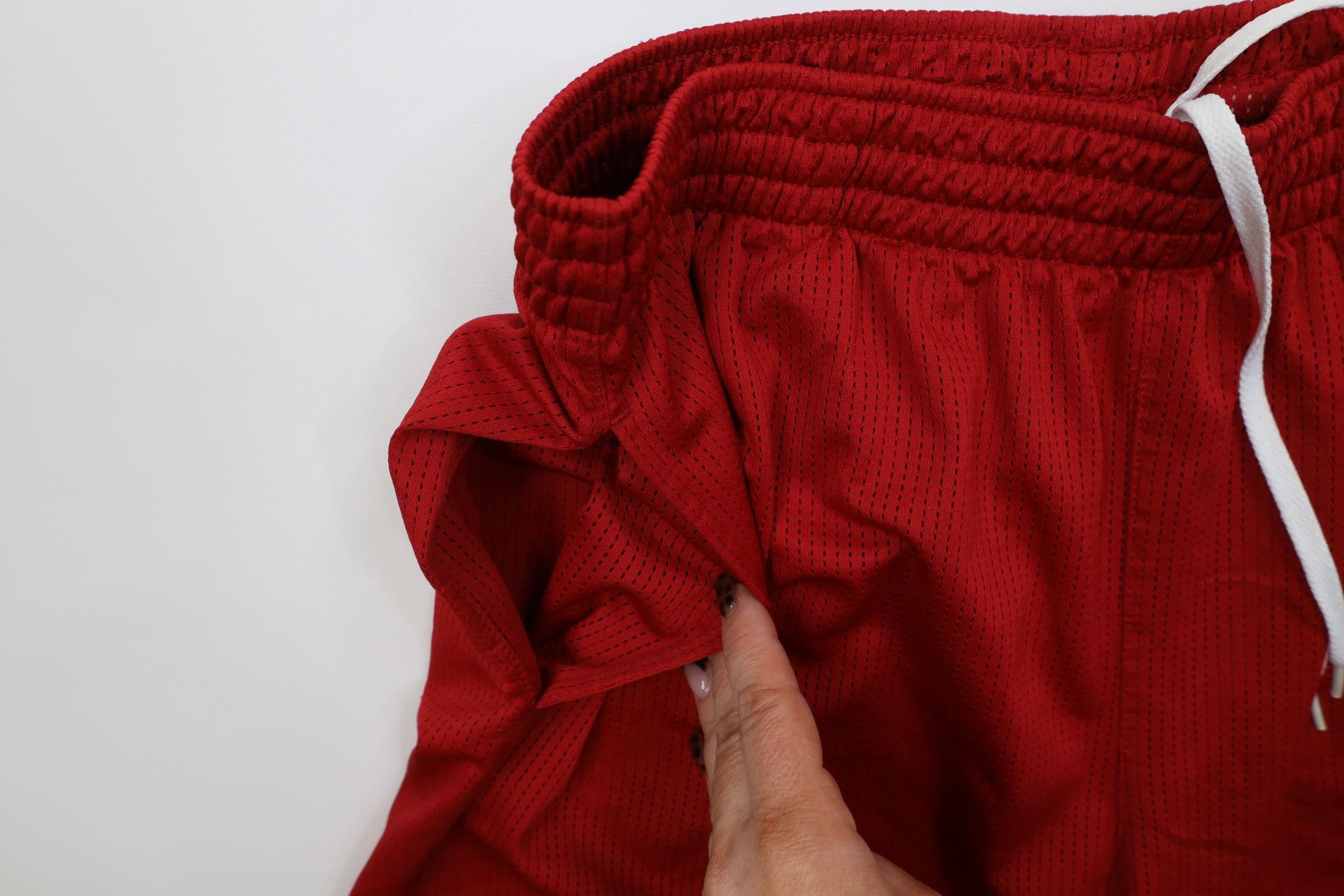 Nike Vintage Y2K Nike Mini Swoosh Mesh Basketball Shorts Red Size US 34 / EU 50 - 7 Thumbnail