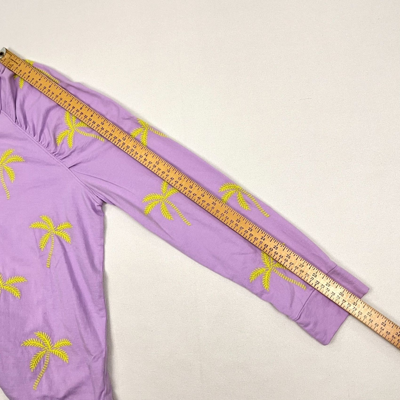 Lilly Pulitzer Lilly Pulitzer Aldean Sweatshirt Womens 2XL Purple Embroidered Palm Trees Shirt Pullover Crew Neck Casual Size XXL / US 16-18 / IT 52-54 - 6 Thumbnail