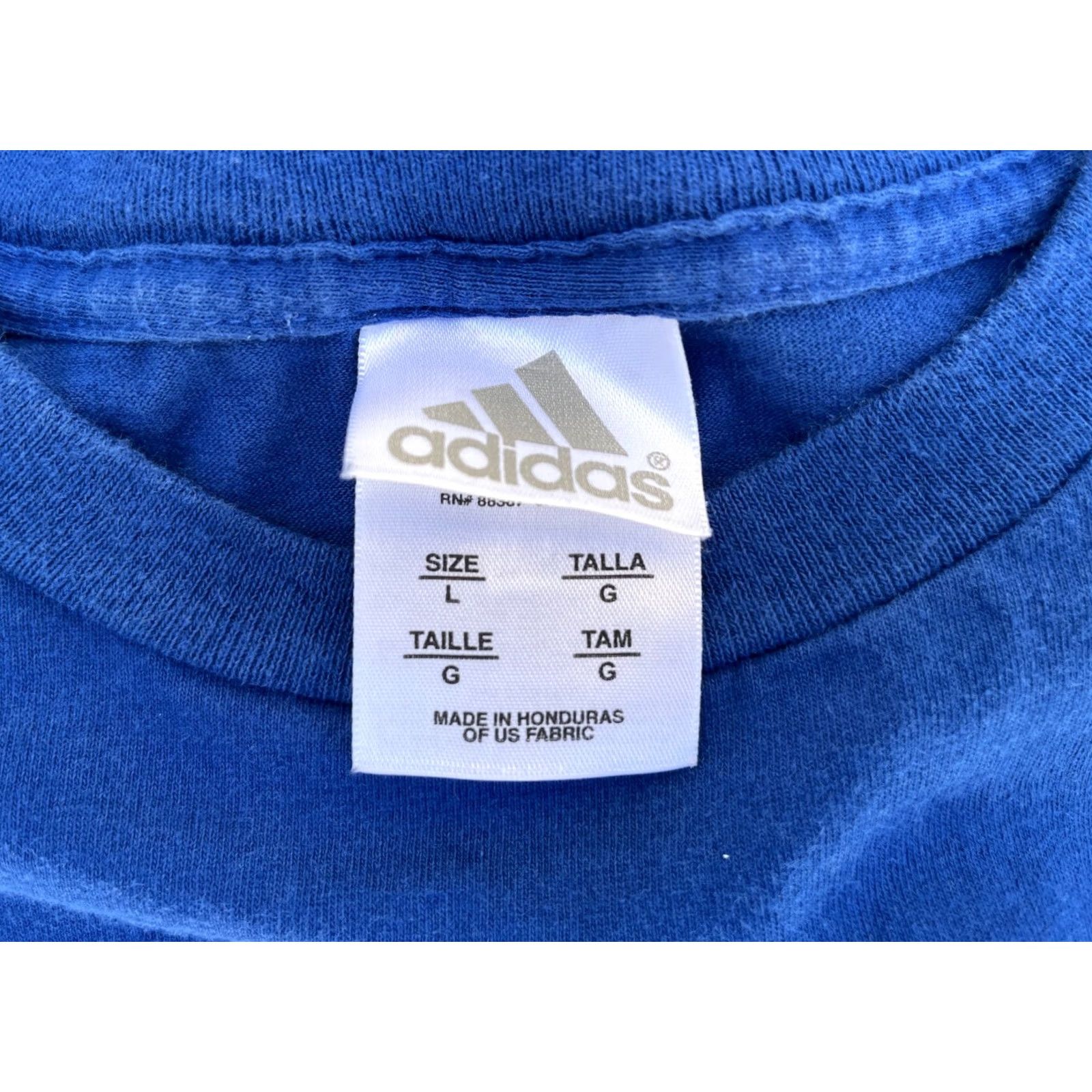 Adidas Adidas Men’s Vintage Basketball T-Shirt Sz L Blue Cotton Crew Neck Short Sleeve 2004 Vintage Sports Mens Size US L / EU 52-54 / 3 - 4 Thumbnail