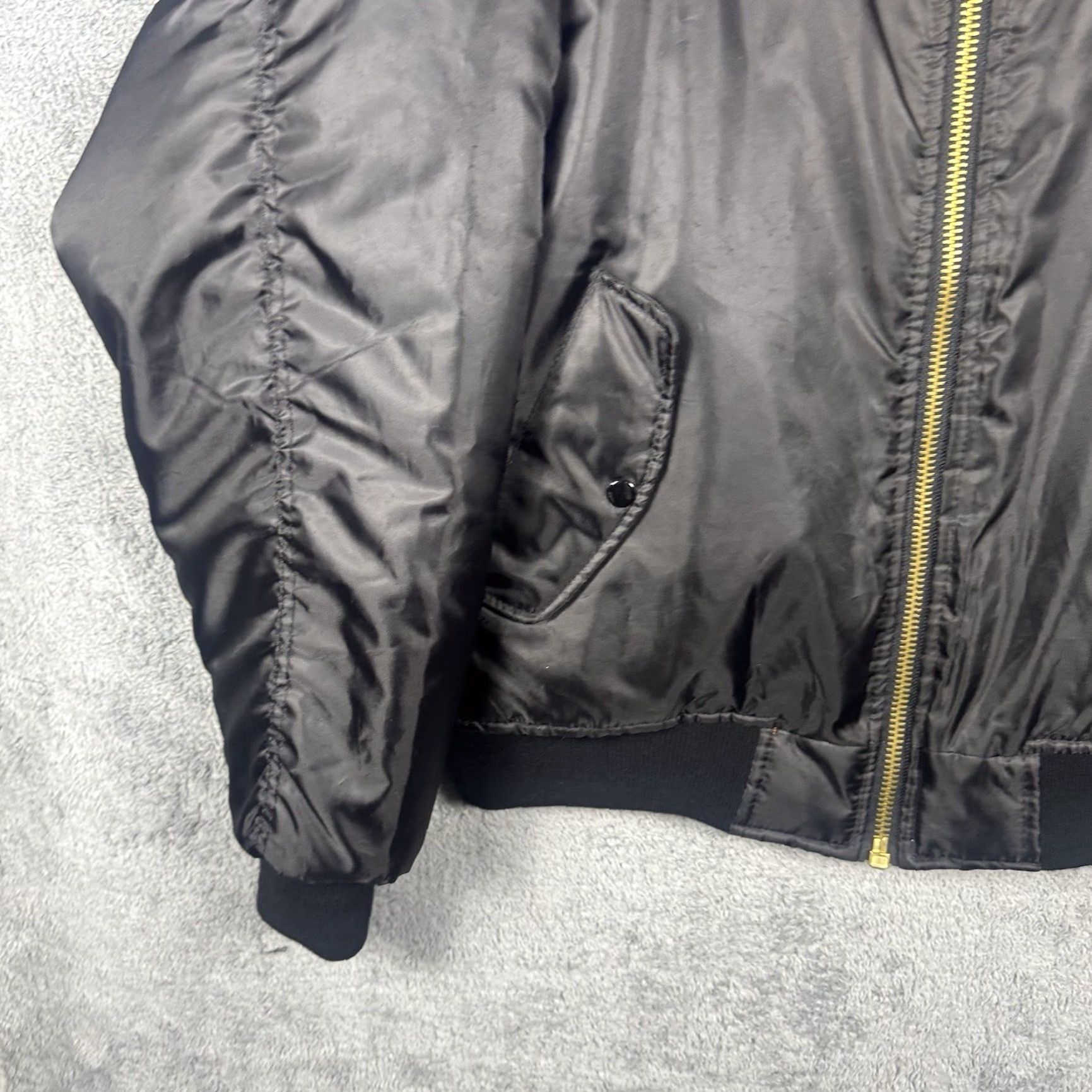 Rothco VINTAGE Rothco MA-1 Jacket Bomber Reversible Flight XL Men Black Size US XL / EU 56 / 4 - 3 Thumbnail