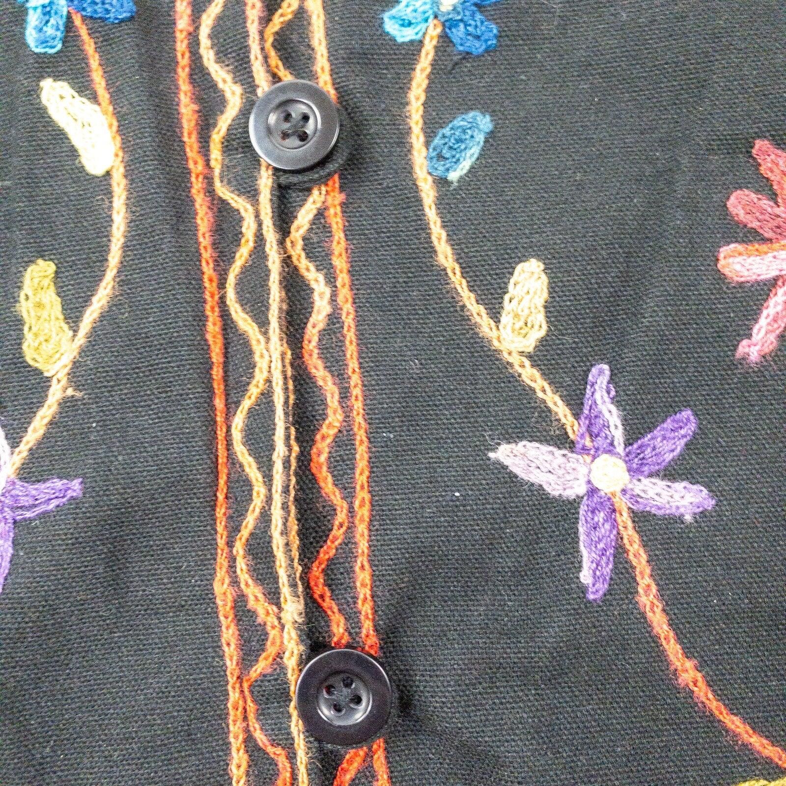Other BFA Classics Black Embroidered Flower Jacket Womens Medium Size M / US 6-8 / IT 42-44 - 5 Thumbnail