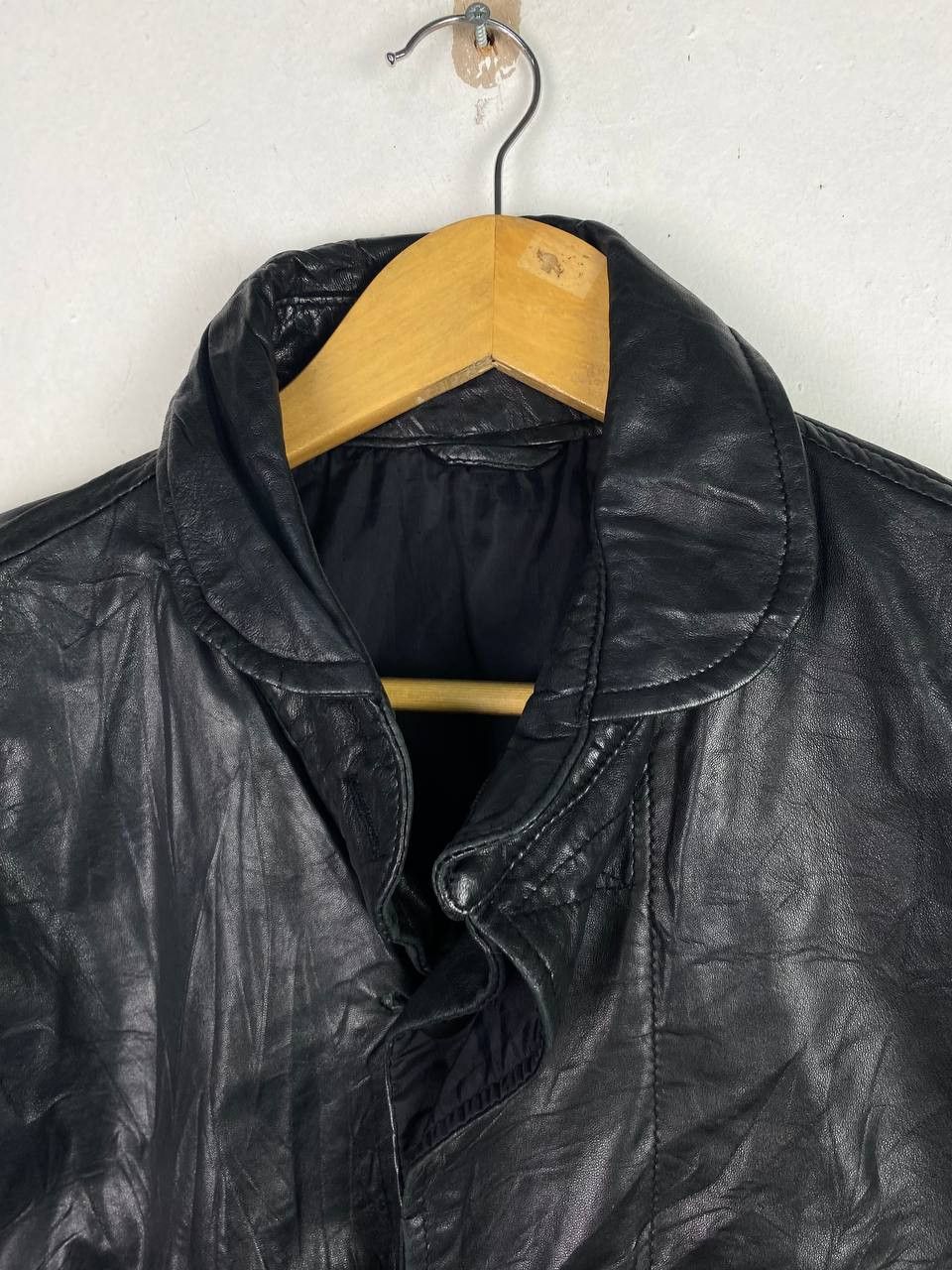 Leather vintage leather jacket very nice design Size US M / EU 48-50 / 2 - 2 Thumbnail