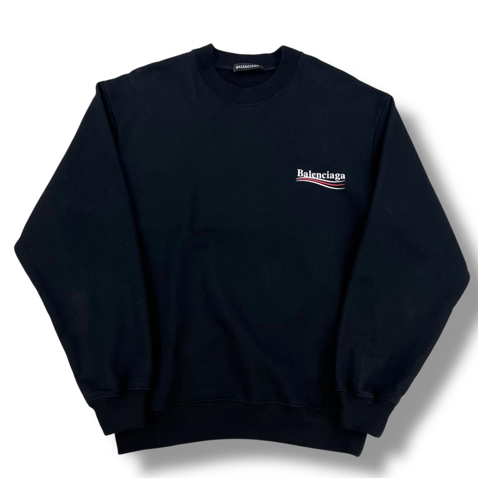 Balenciaga Balenciaga Campaign Logo Black Sweatshirt Size US XS / EU 42 / 0 - 2 Thumbnail