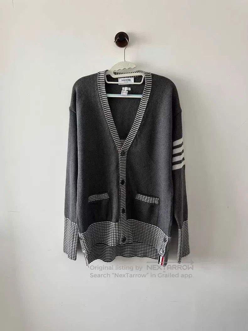 Thom Browne Thom Browne Gray Dog Cardigan Size US XS / EU 42 / 0 - 1 Thumbnail