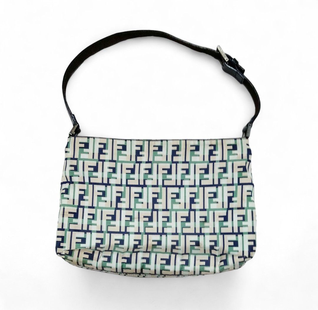 Fendi Fendi - Zucca Zucchino Handbag Shoulder Bag Monogram Black Size ONE SIZE - 2 Thumbnail