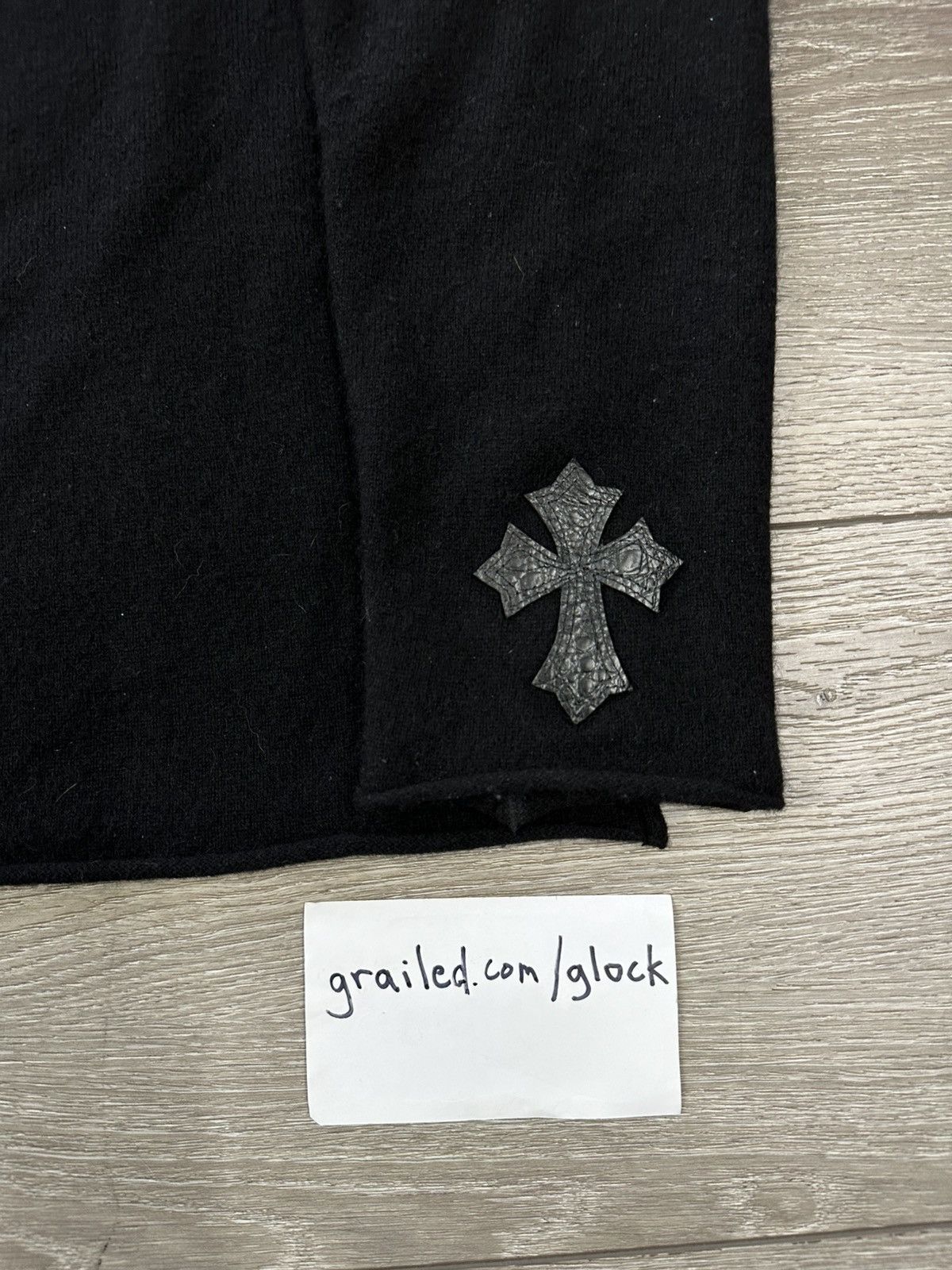 A&G Rock A&G Rock Triple Cross Black Cashmere Alligator Leather Size US L / EU 52-54 / 3 - 9 Thumbnail