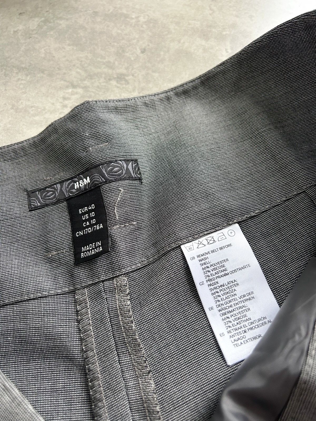 Vintage Vintage H&M low waist classic gray pants Y2K office siren Size 32" / US 10 / IT 46 - 9 Thumbnail