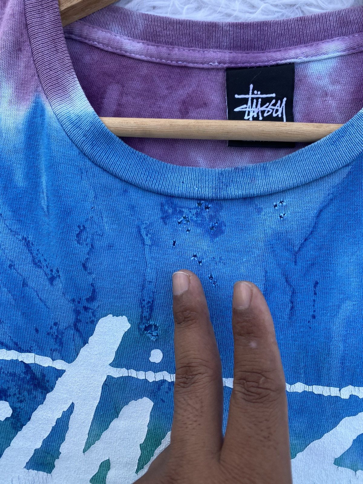 Stussy Rare Vintage Stussy Tie Dye Tshirt Size US L / EU 52-54 / 3 - 14 Thumbnail
