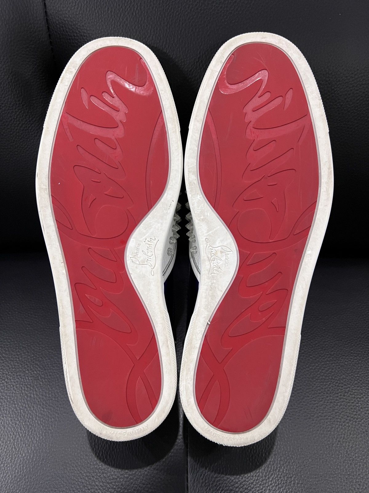 Christian Louboutin Christian Louboutin Transparent Studded Red Sole Sneakers Size US 10.5 / EU 43-44 - 11 Thumbnail