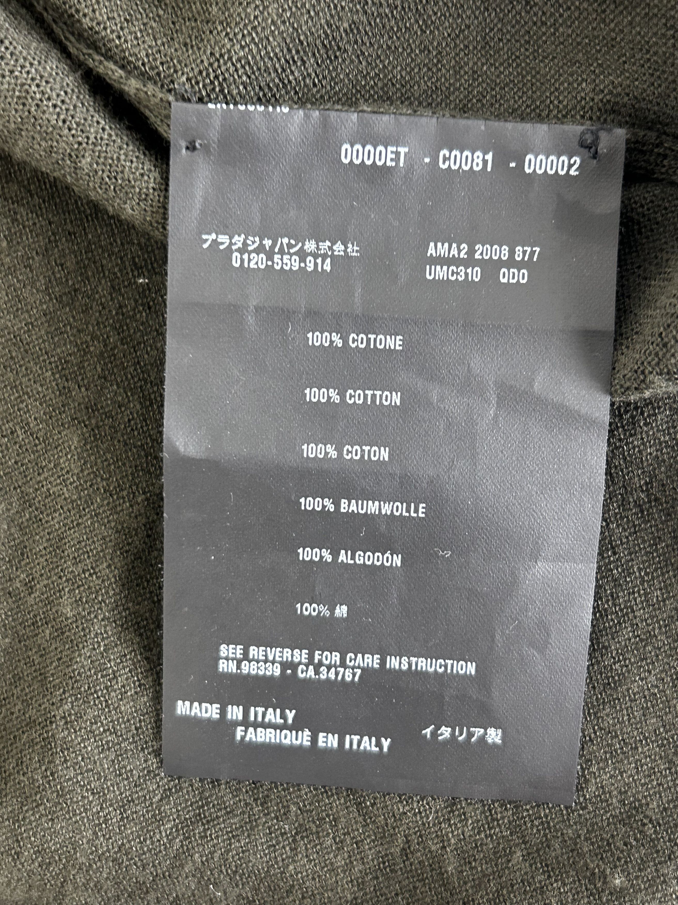Prada PRADA GREEN COTTON CARDIGAN size 52 Size US L / EU 52-54 / 3 - 5 Thumbnail