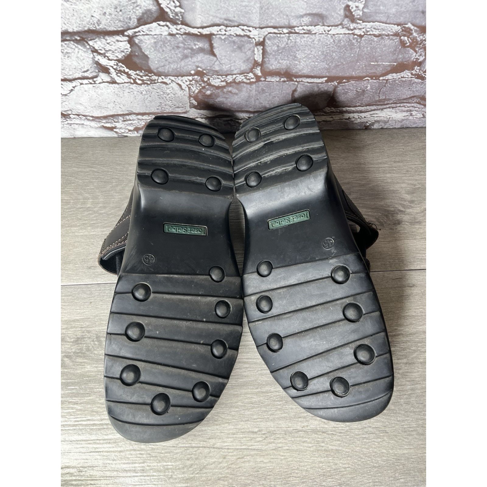 JOSEF SEIBAL Josef Seibel Jeremy Brown Leather Fisherman Strap Sandals Me Size US 12 / EU 45 - 15 Thumbnail