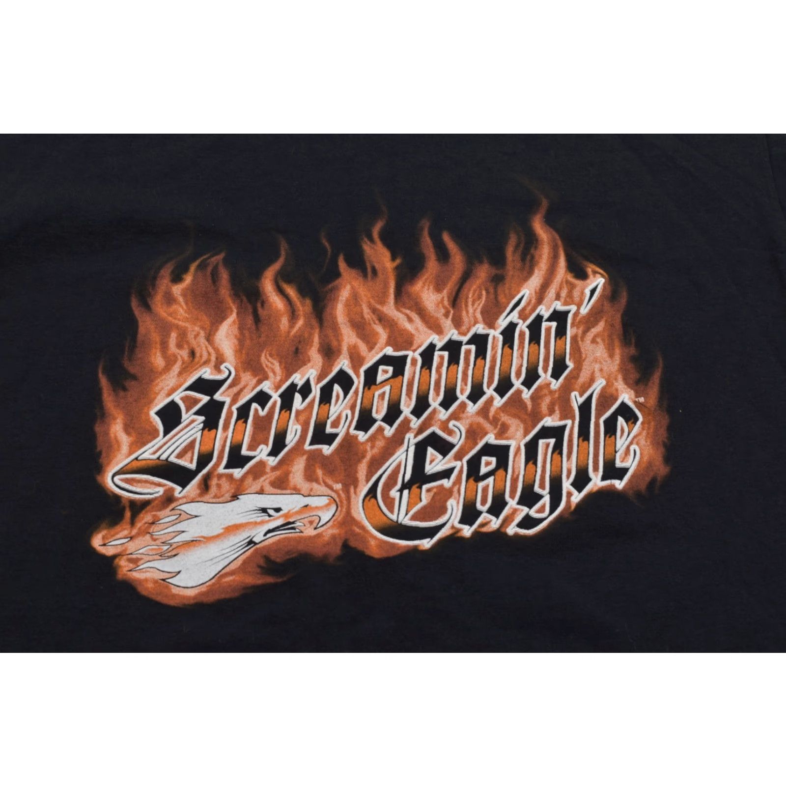 Harley Davidson Harley-Davidson T-Shirt Graphic Print Black Men's Size M Crew Neck Short Sleeve Logo Flame All Seasons Vintage: No Size US M / EU 48-50 / 2 - 6 Thumbnail