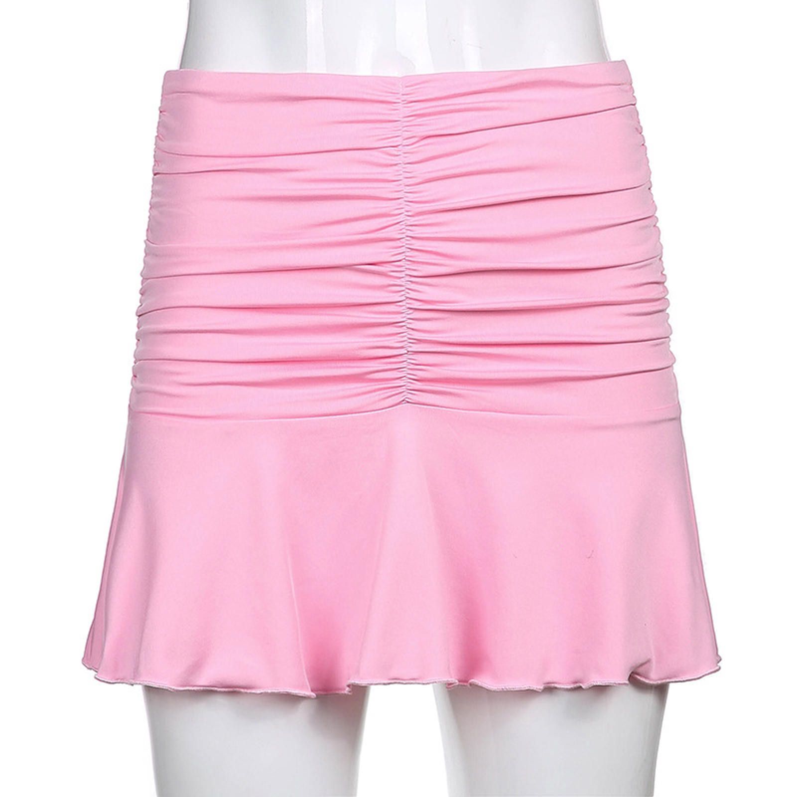 The Unbranded Brand Mini Skirt Ladies Fashion Y2K Summer Beachwear White Size 32" / US 10 / IT 46 - 3 Thumbnail